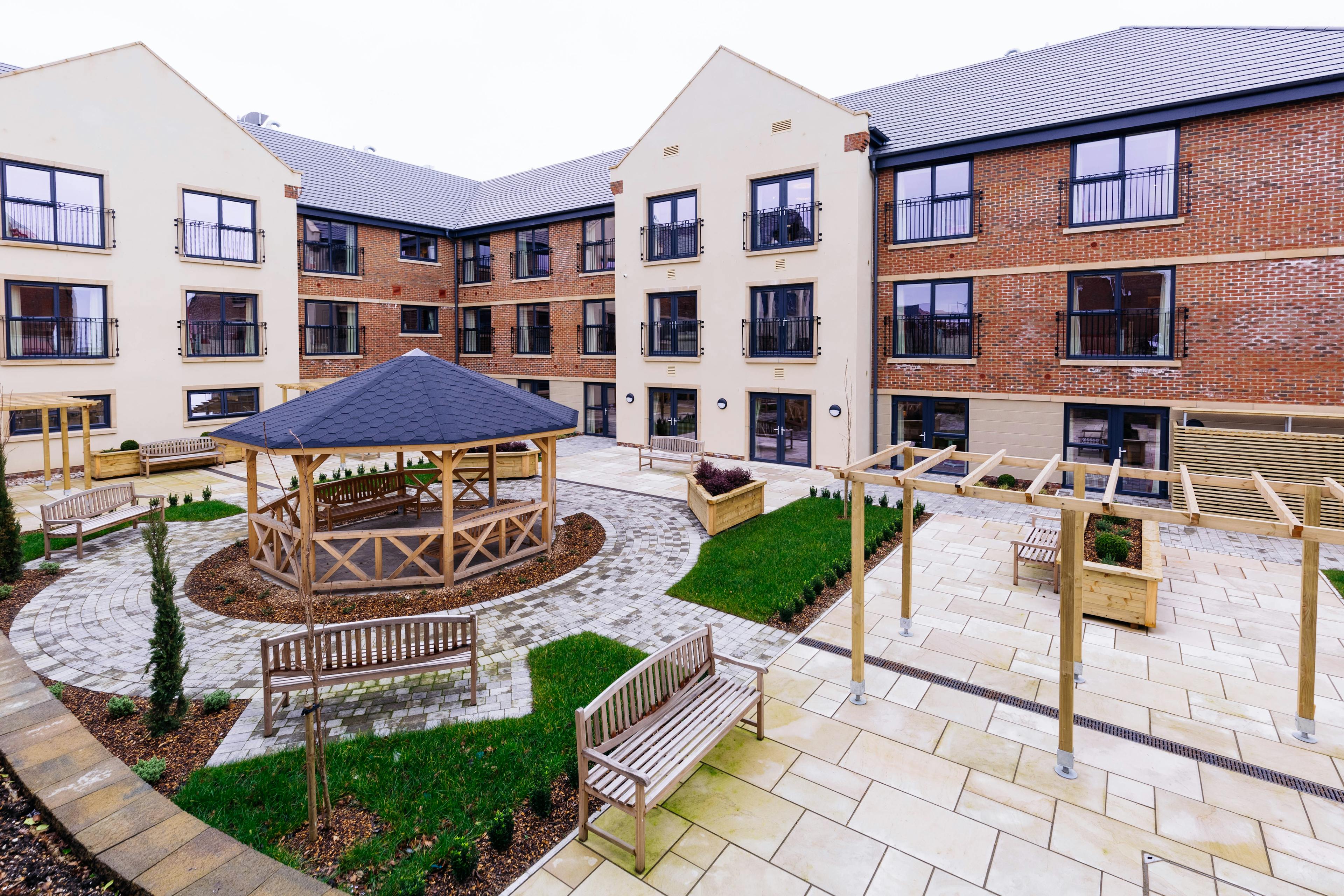 Garden of Upton Bay Care Home in Poole, Dorset