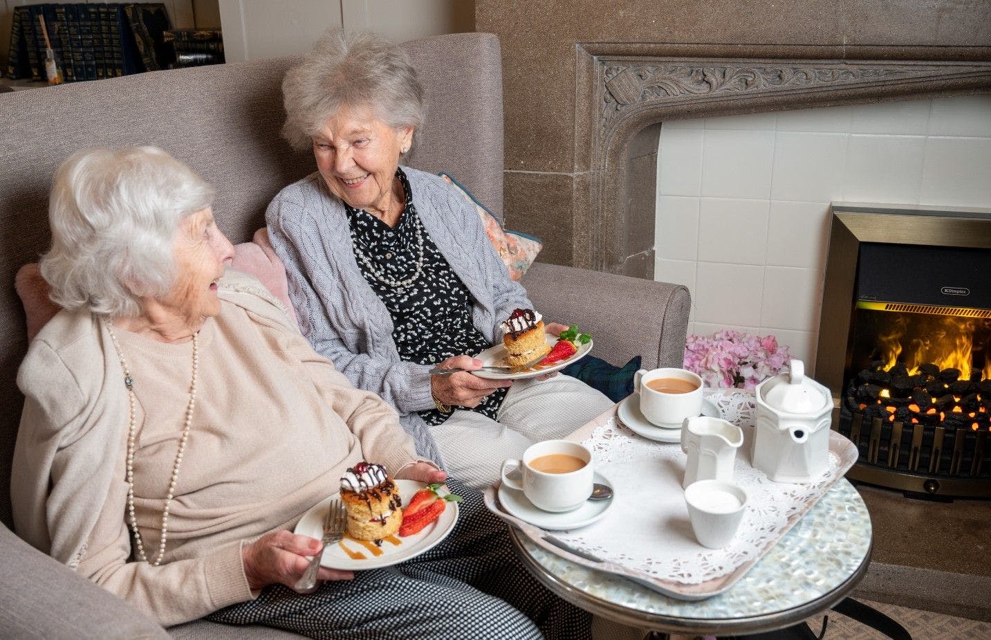 Residents and Staff at Walton Manor Care Home in Wakefield, West Yorkshire