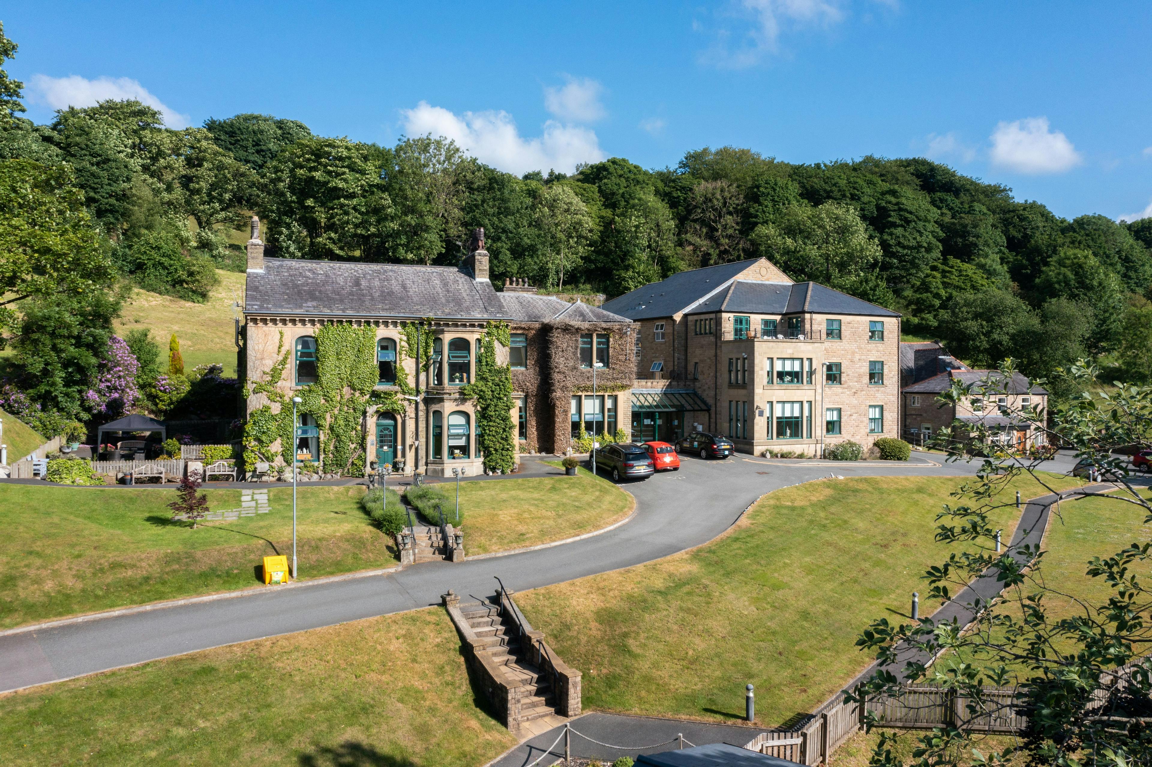 Exterior of Stoneswood Care Home in Oldham, Greater Manchester