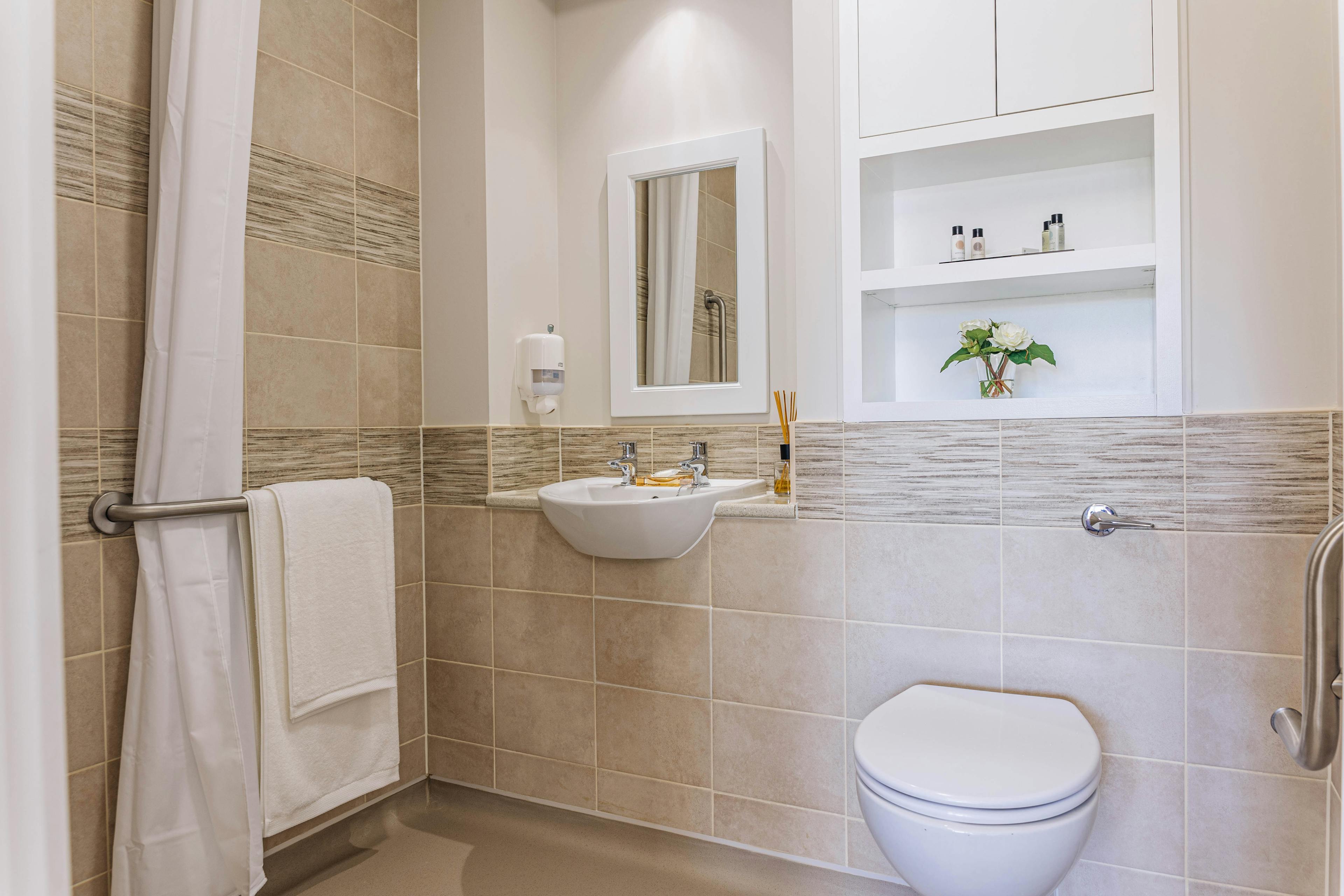 Bathroom at Parley Place Care Home in Ferndown, Dorset
