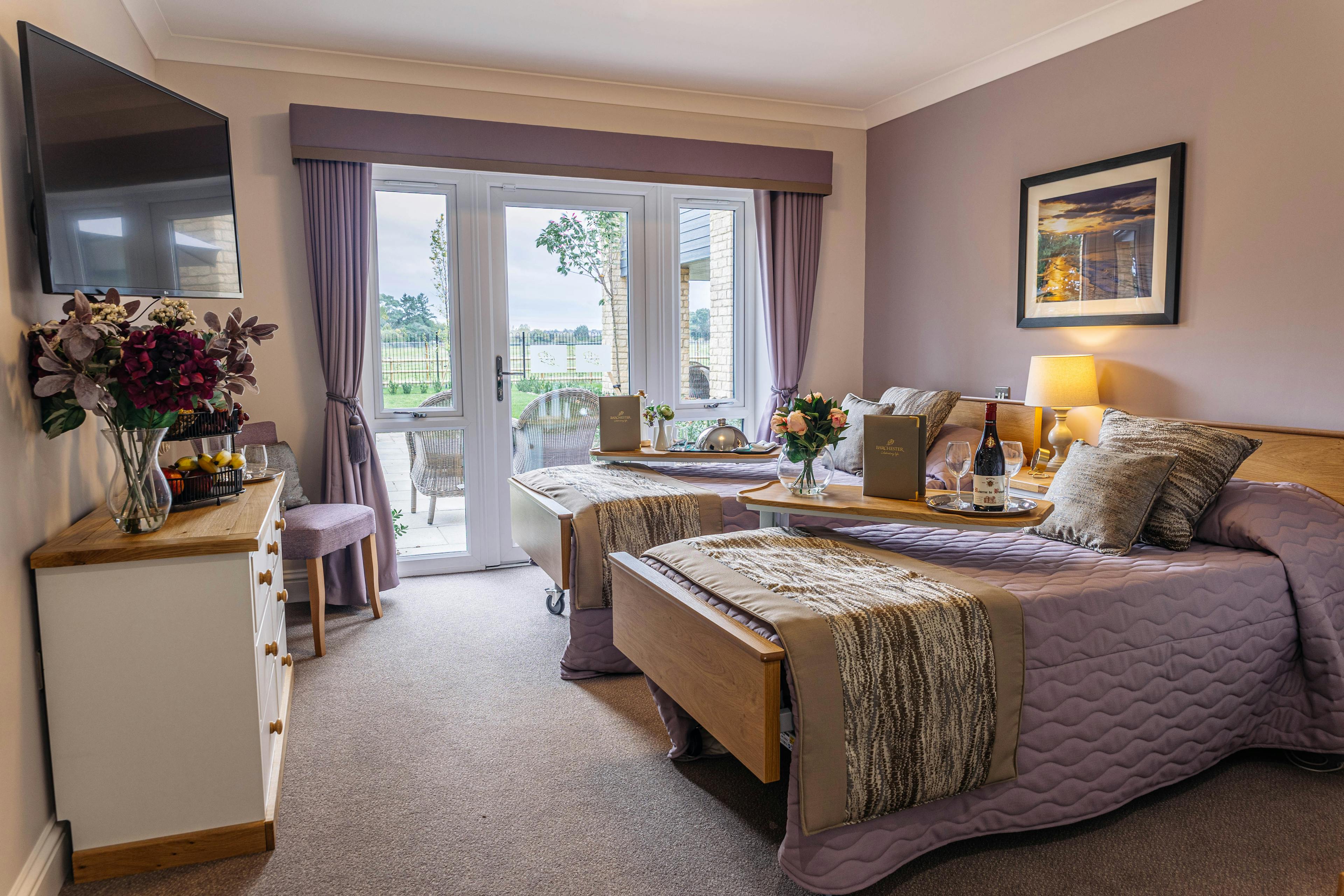 Bedroom at Parley Place Care Home in Ferndown, Dorset