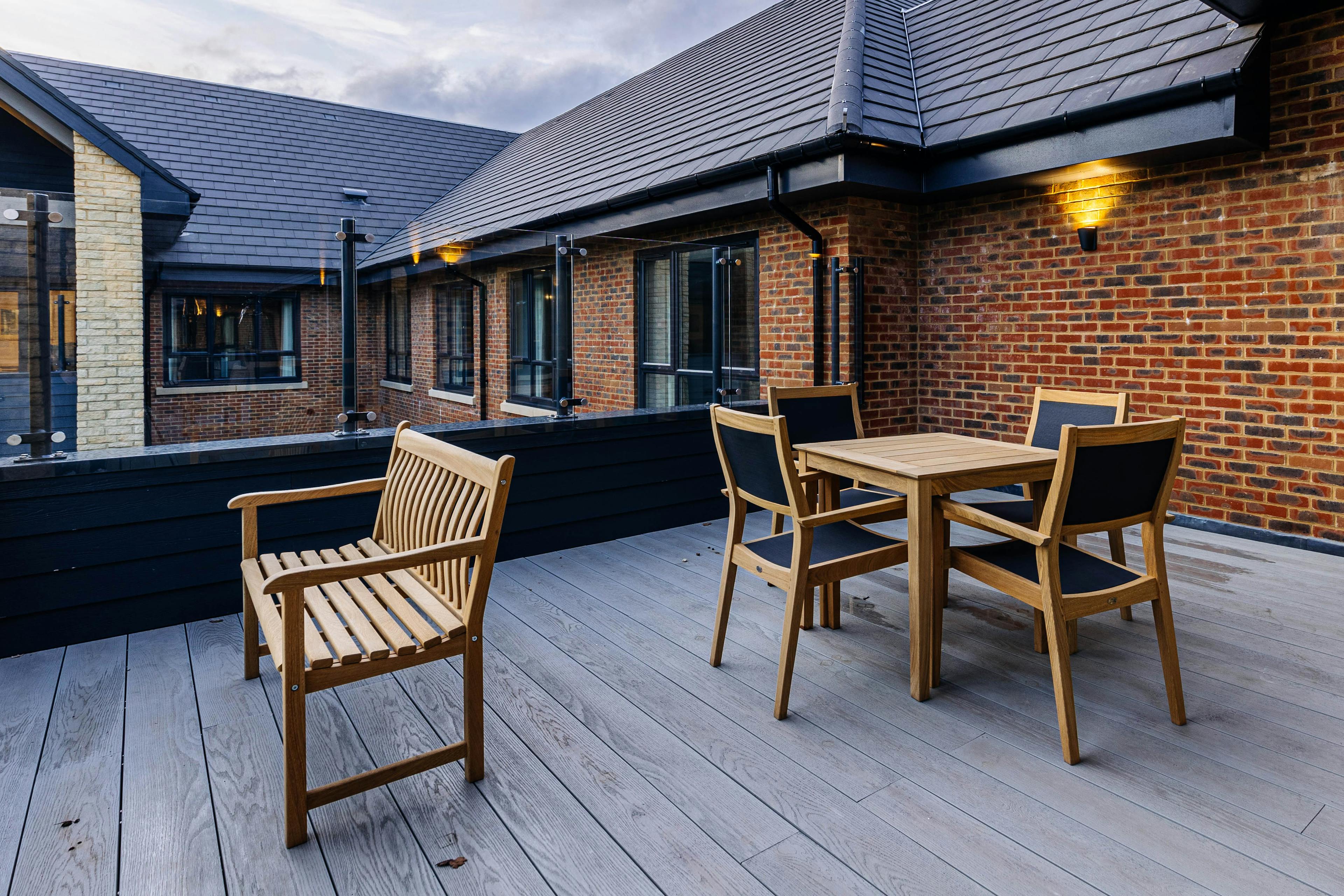 Balcony at Parley Place Care Home in Ferndown, Dorset