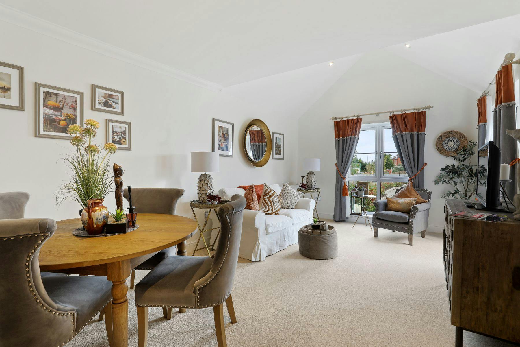 Lounge at Lime Tree Village Retirement Home in Rugby, Warwickshire