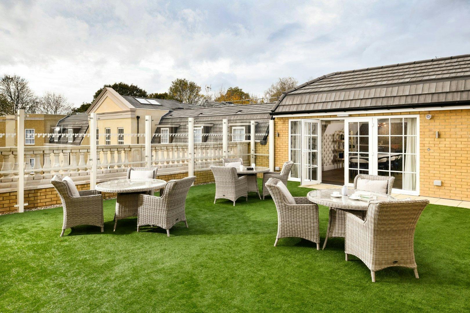 Garden at Hutton View Care Home in Brentwood, Essex