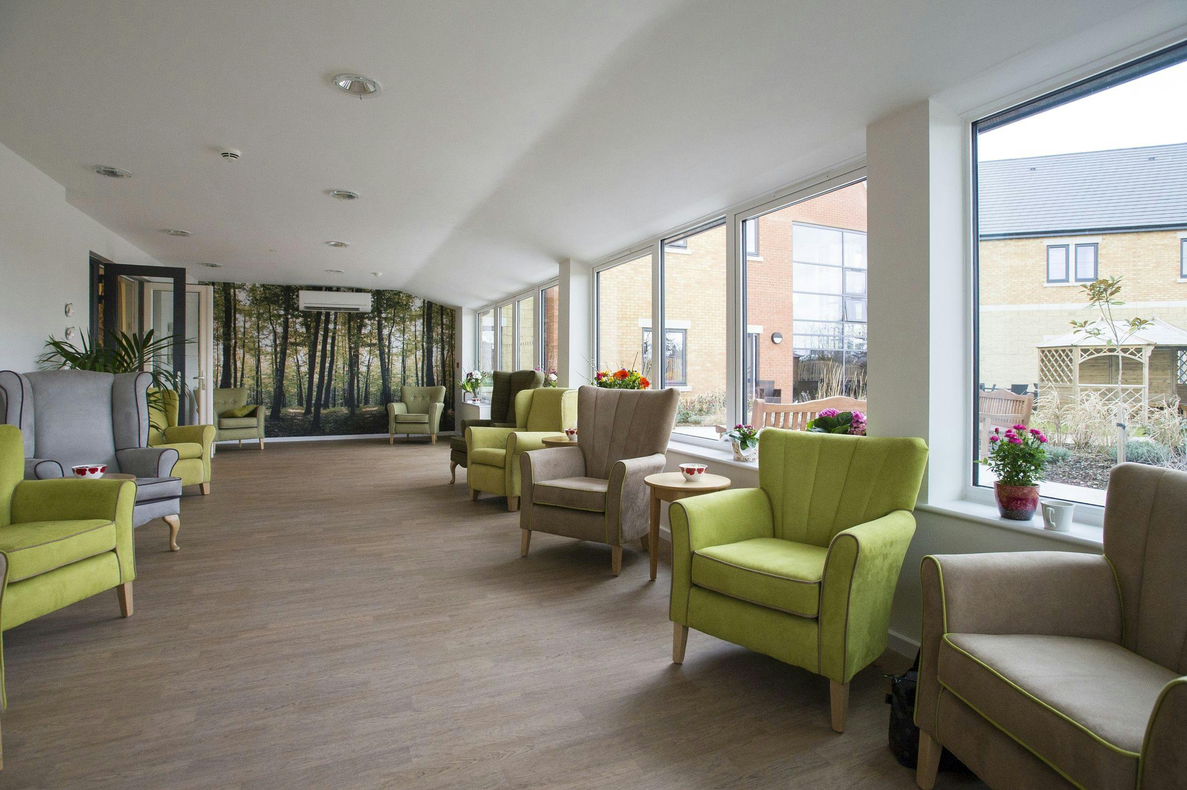 Lounge of Juniper House in Worcester, Worcestershire