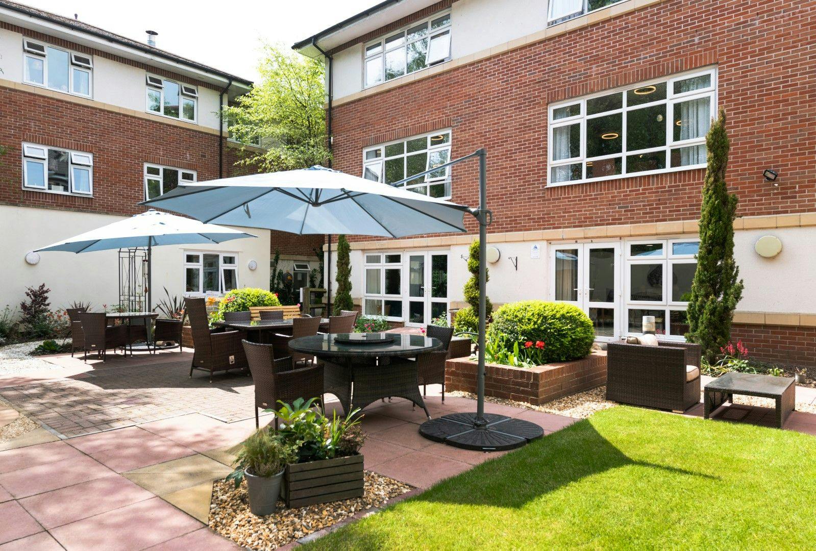 Garden at Ty Enfys Care Home in Cardiff, South Glamorgan