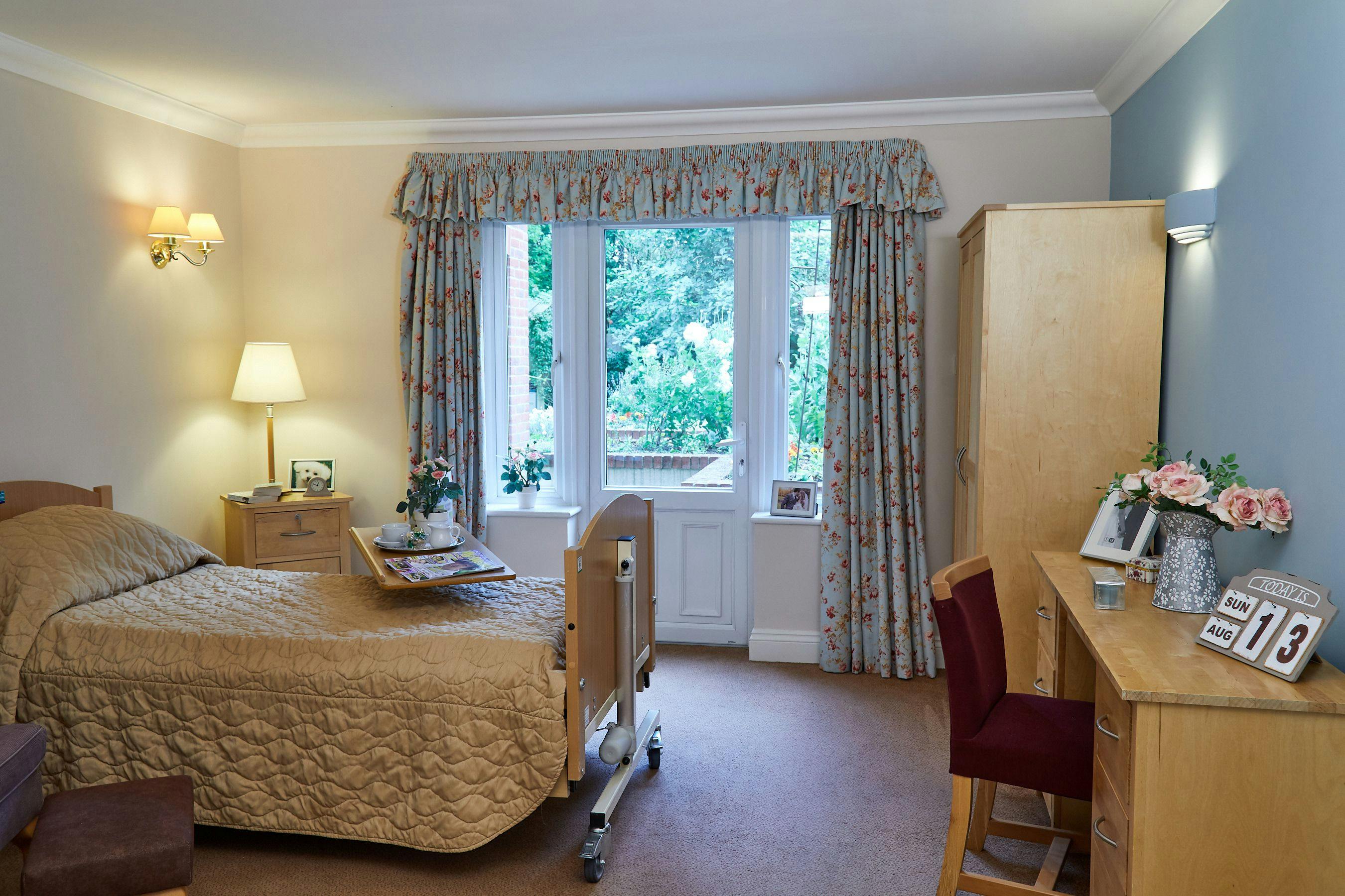 Bedroom at Rothsay Grange Care Holme in Andover, Test Valley
