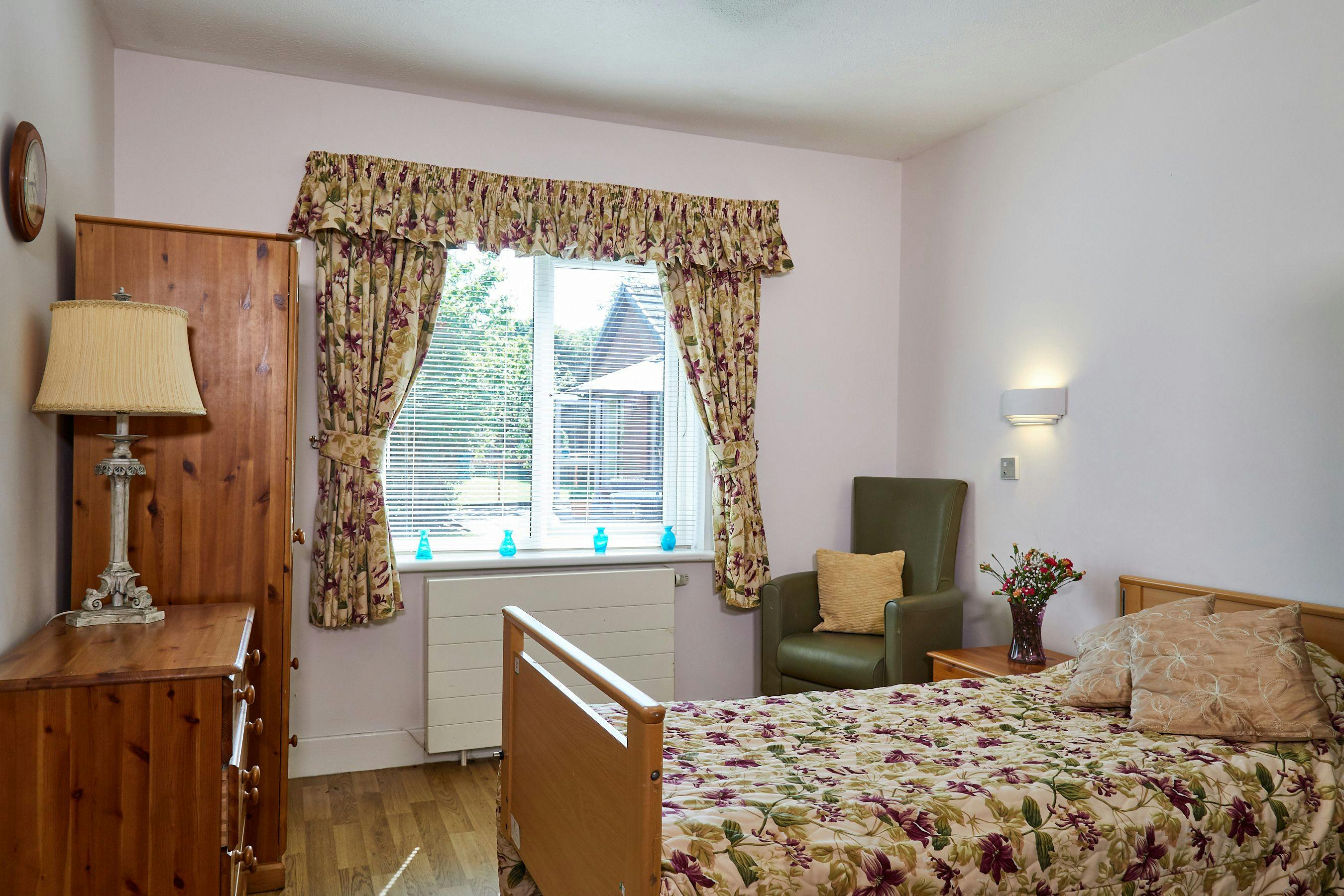Bedroom of Newlands Care Home in Workington, Cumbria
