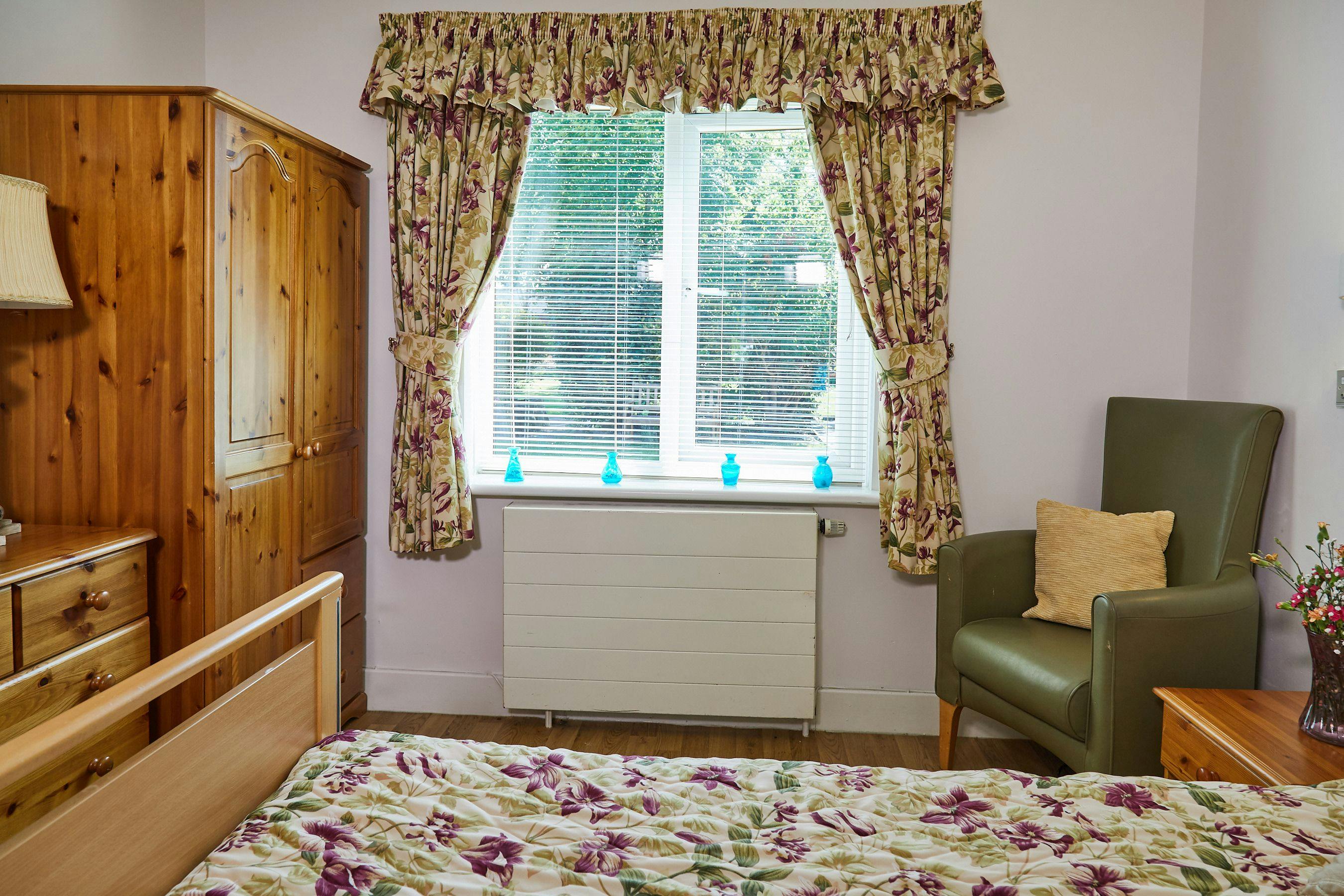 Bedroom of Newlands Care Home in Workington, Cumbria