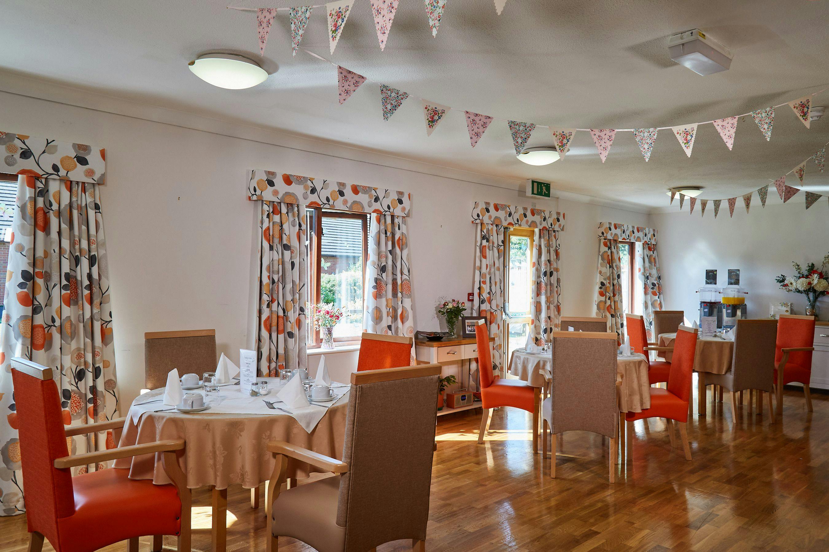Dining Room of Newlands Care Home in Workington, Cumbria