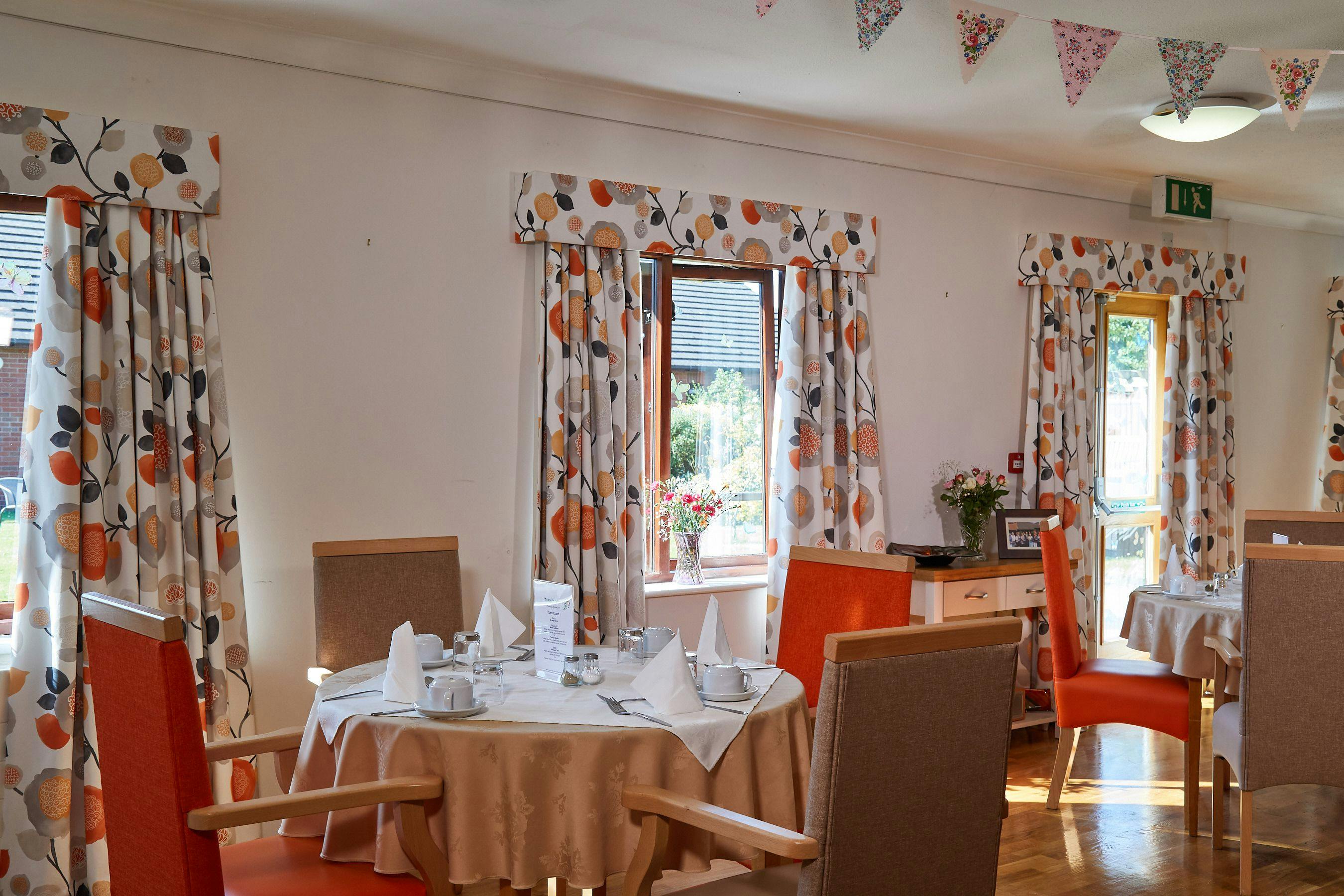 Dining Room of Newlands Care Home in Workington, Cumbria