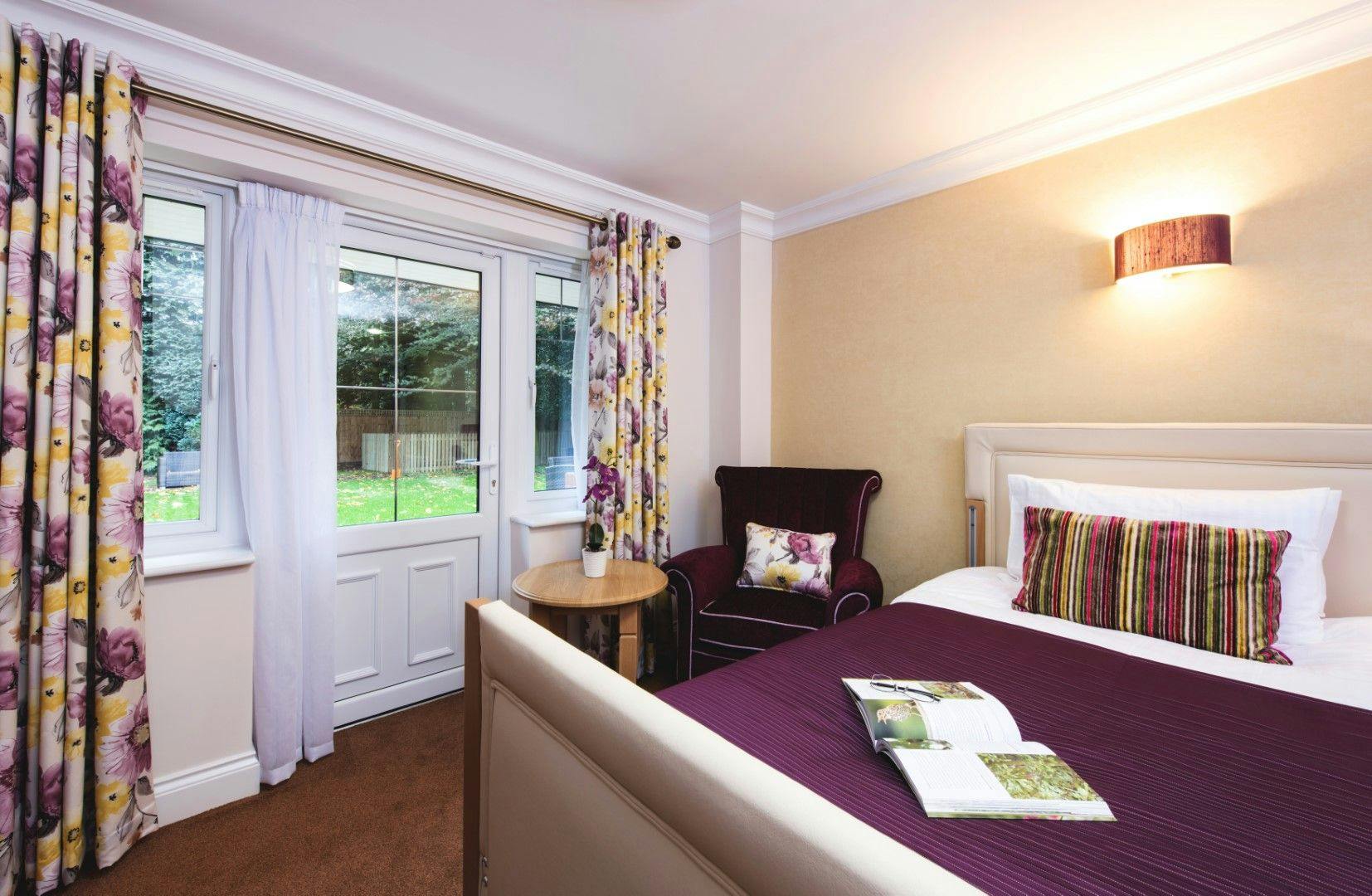Bedroom at Anya court Care Home in Rugby, Warwickshire