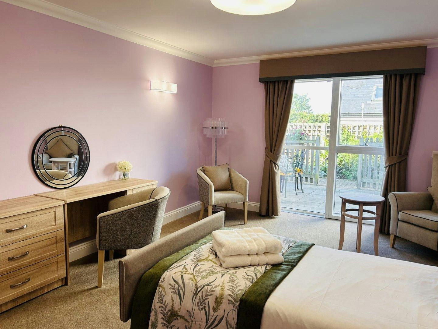 Bedroom at Kew House Care Home in Kingston upon Thames, Greater London 