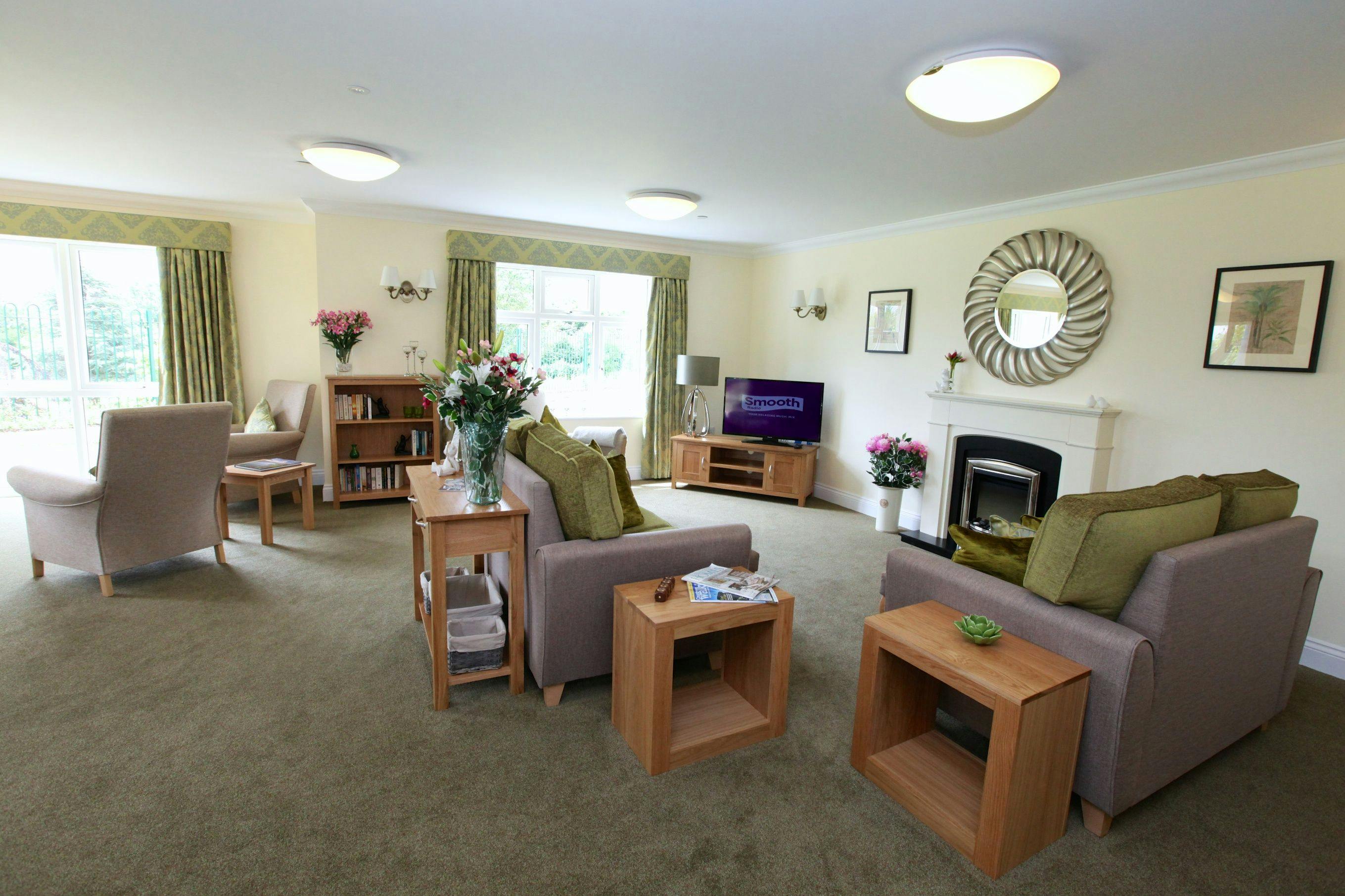 Communal Lounge of Bryn Ivor Lodge Care Home in Cardiff, South Glamorgan