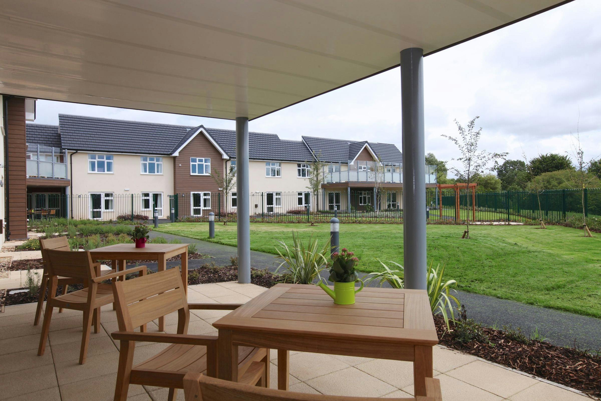 Terrace of Bryn Ivor Lodge care home in Newport, Cardiff