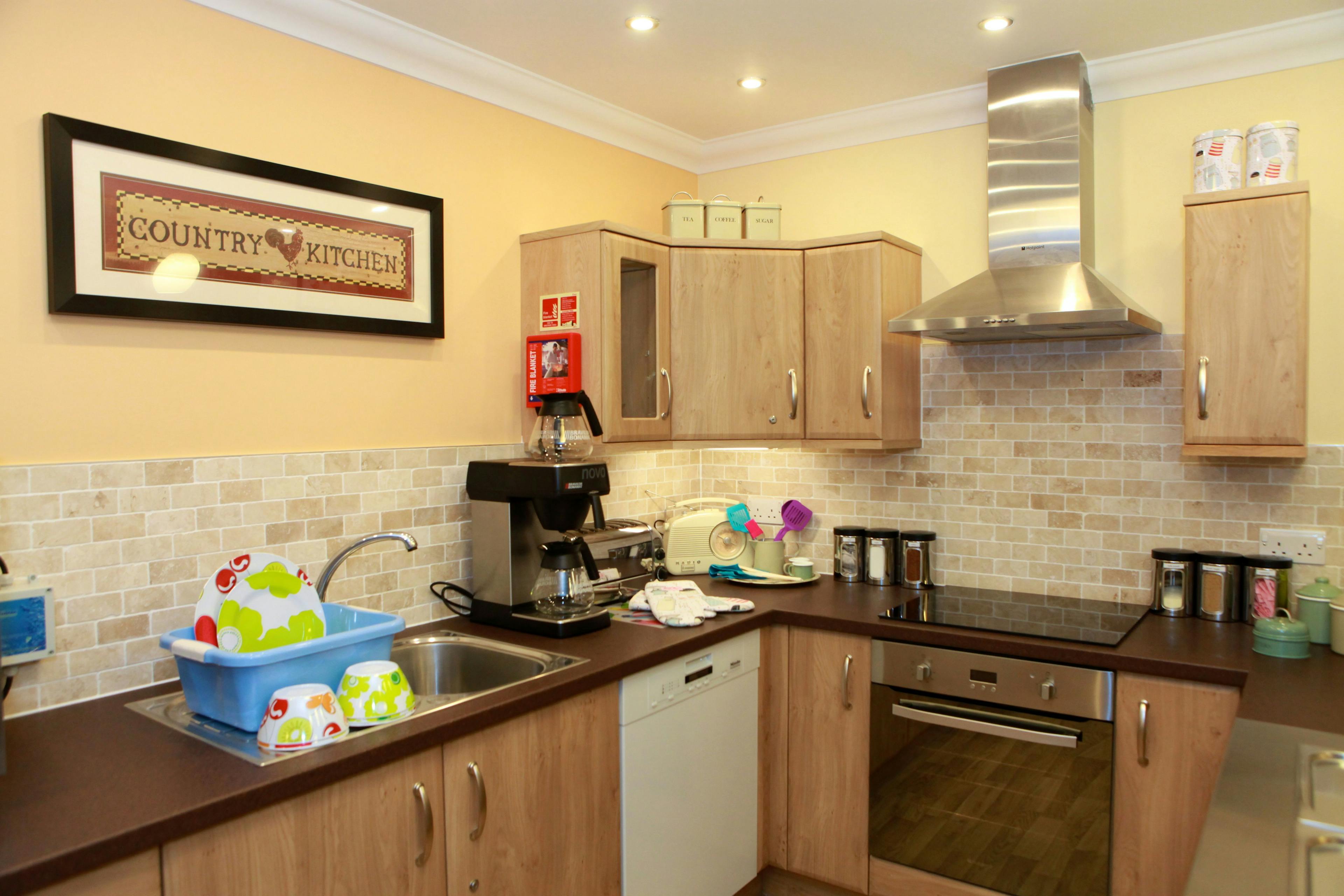 Kitchen of Latimer Court Care Home in Worcester, Worcestershire 