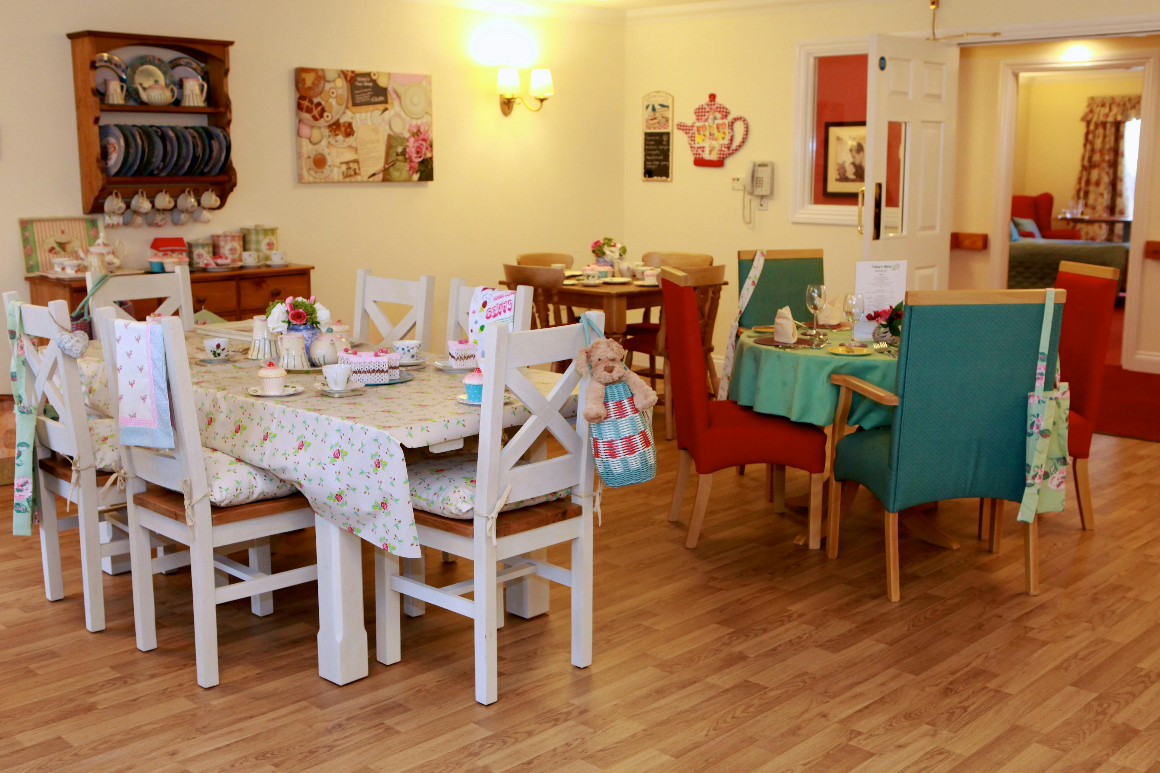 Dining Room of Latimer Court Care Home in Worcester, Worcestershire 