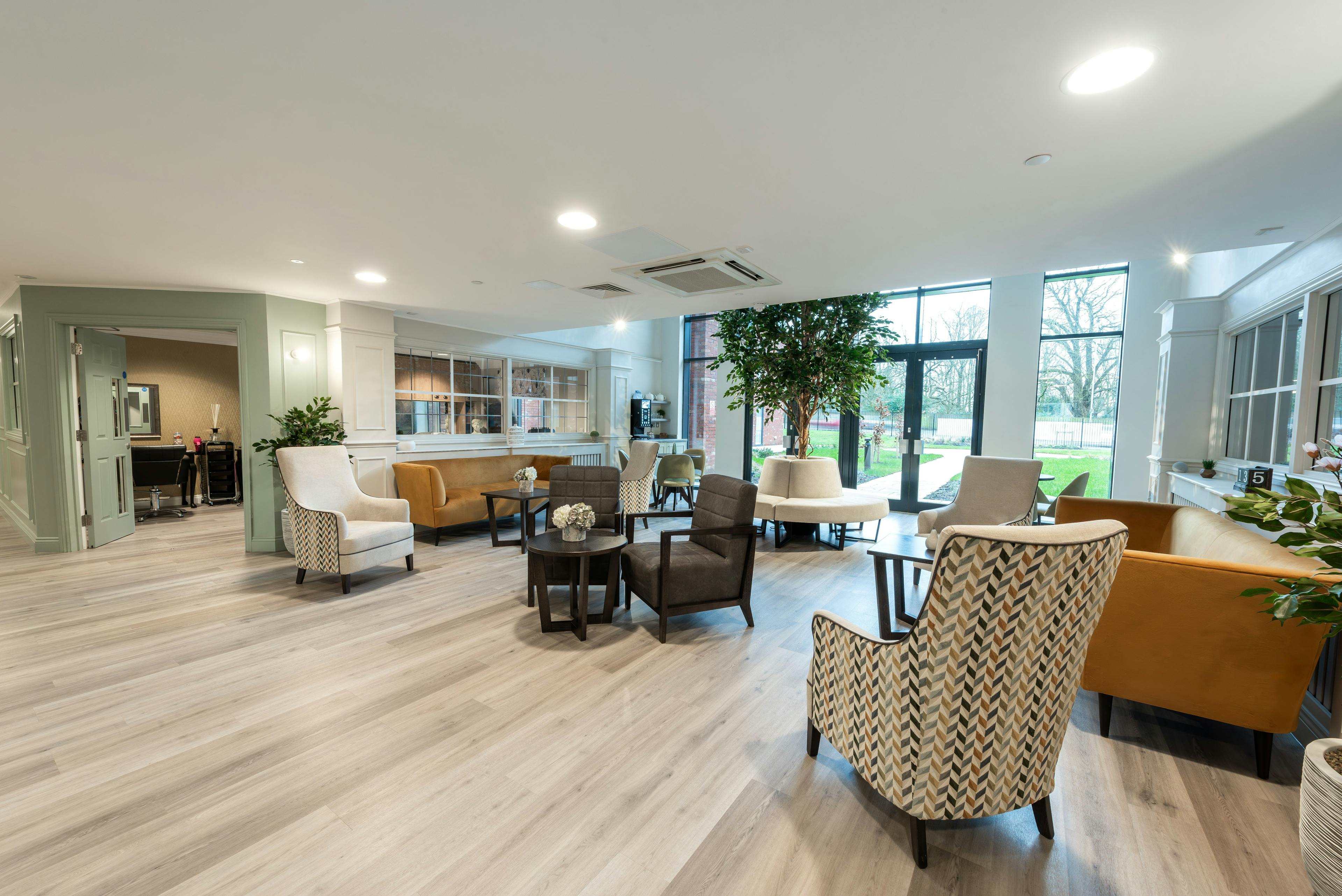 Lounge of Astley View care home in Chorley
