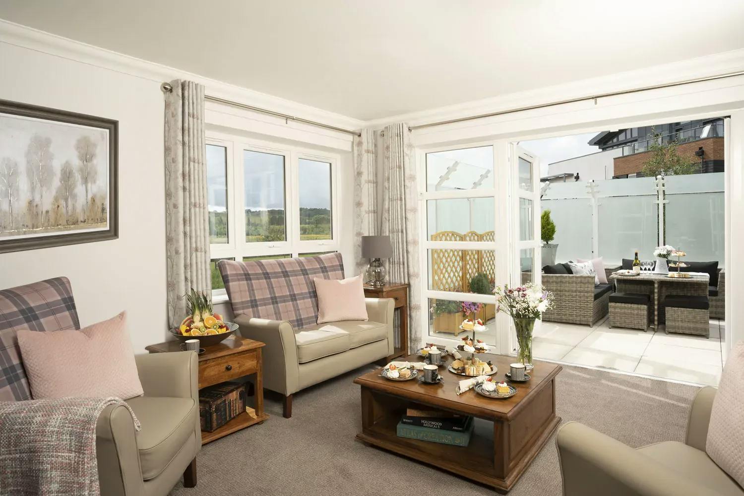 Communal Lounge at Acorn Court Care Home in Redhill, Surrey