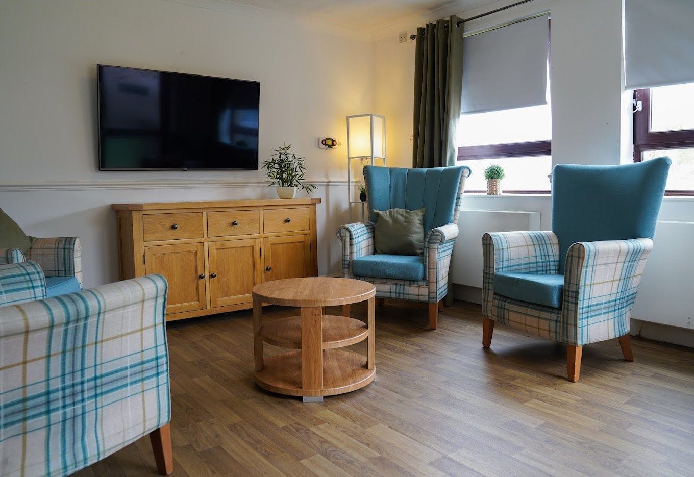 Communal Lounge at Albercorn House Care Home in Lanarkshire, Scotland