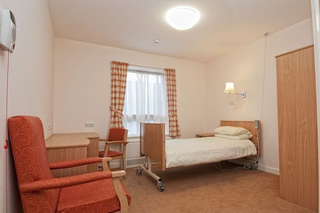 Bedroom of Addington Heights care home in Croydon, London