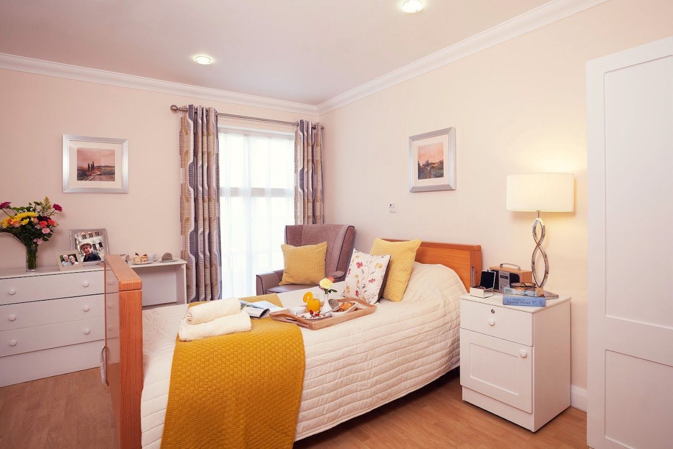Bedroom of Albany Lodge care home in Croydon, London