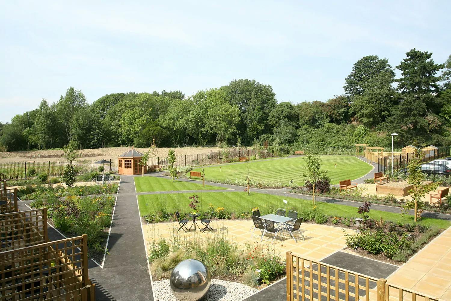 Garden at Alderwood Care Home in Colchester, Essex