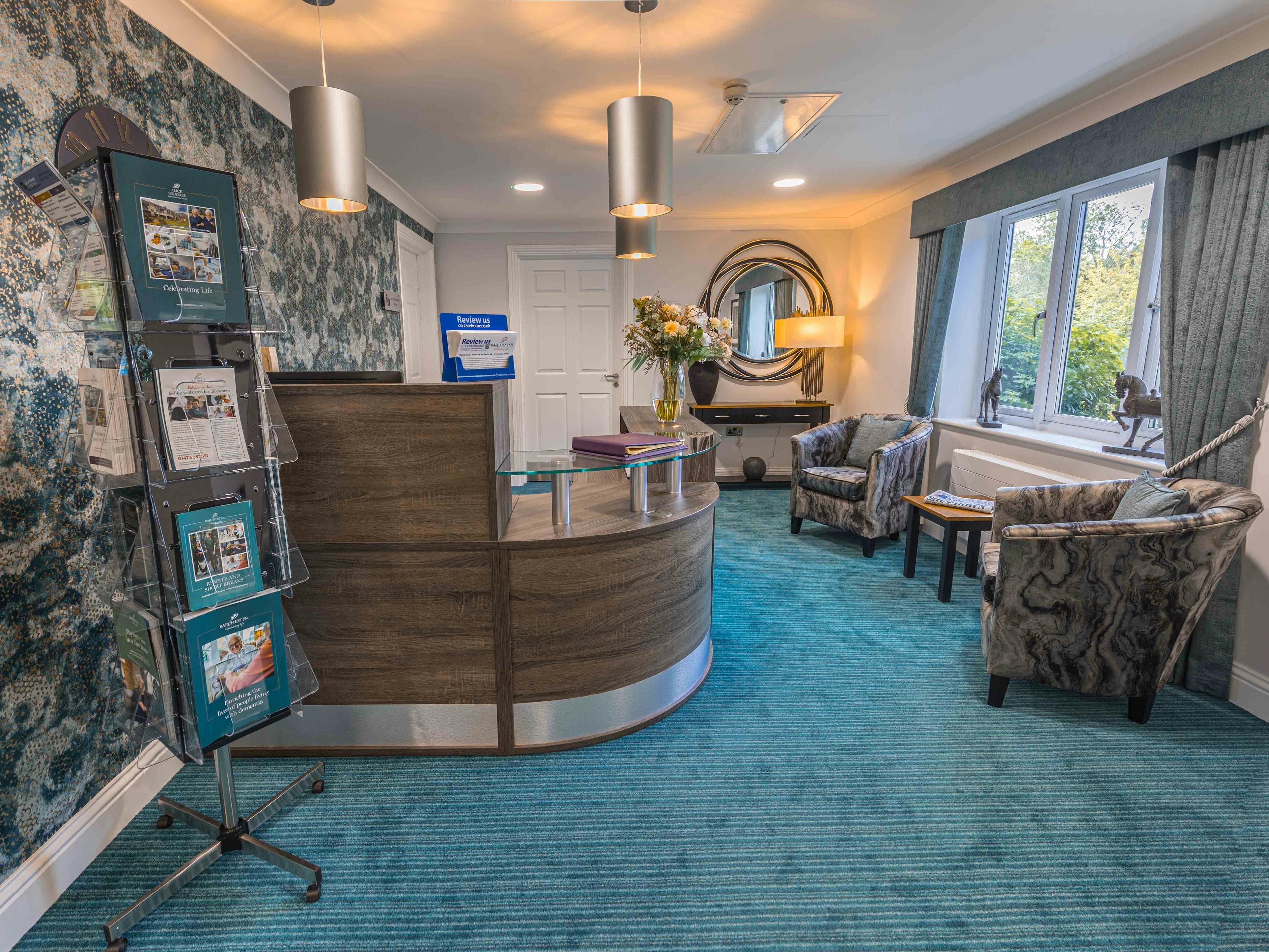 Reception at Alice Grange Care Home in Kesgrave, East Suffolk