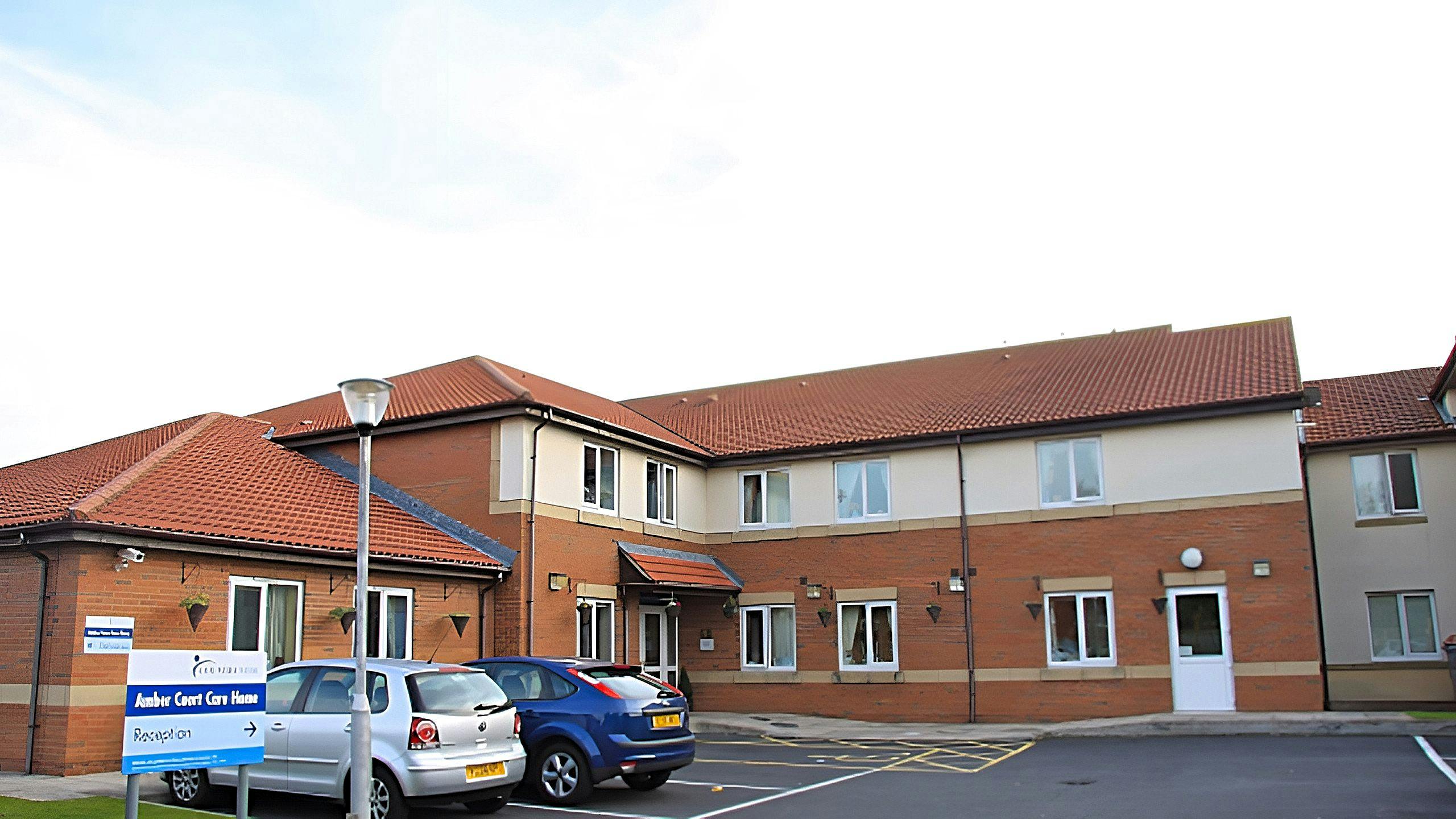 Exterior photo of Amber Court Care Home in Blackpool