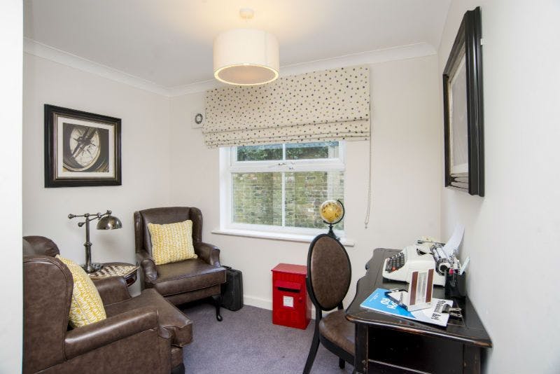 Lounge of Amberley Lodge care home in Purley, London