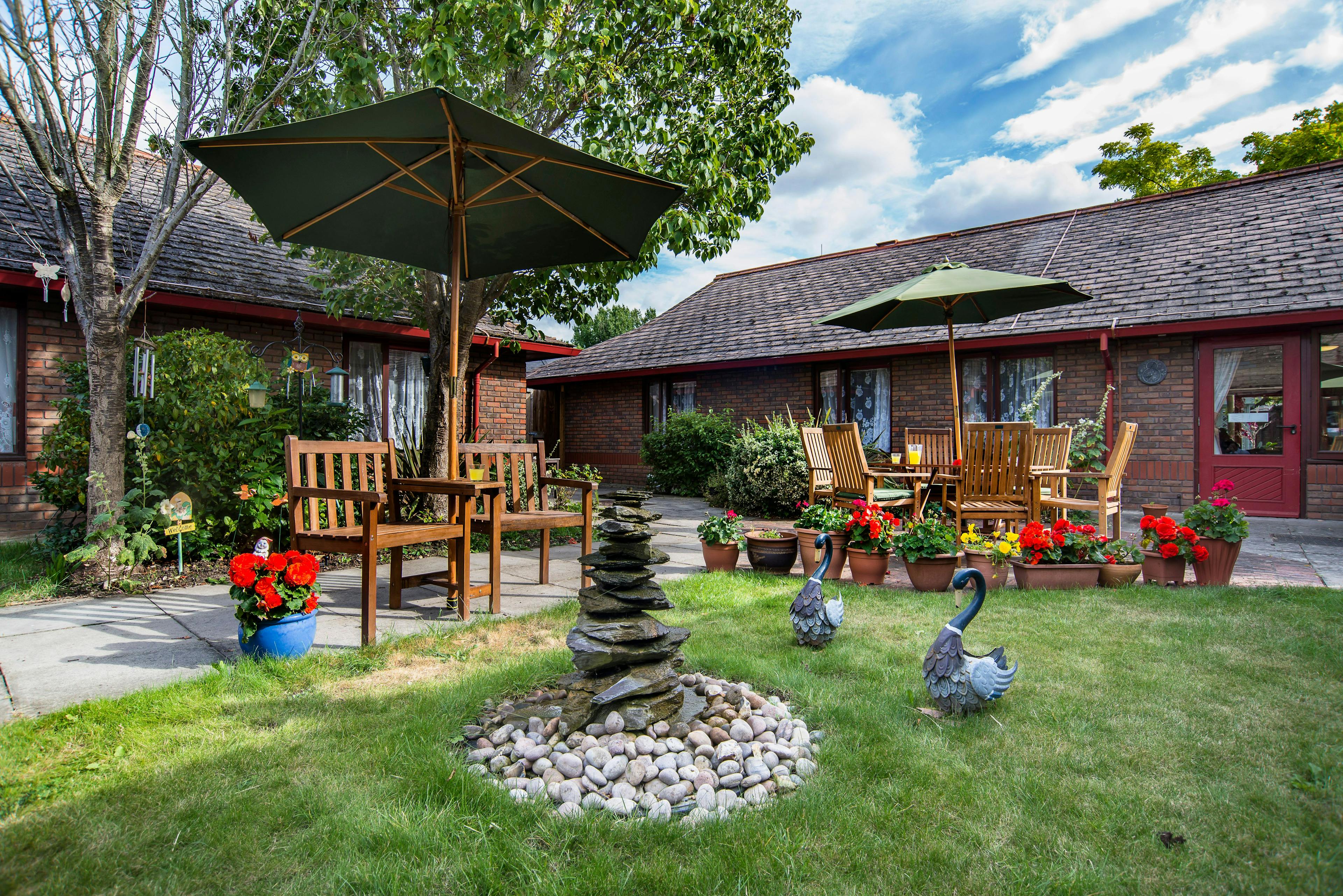 Garden at Appleby House Care Home in Epsom, Surrey