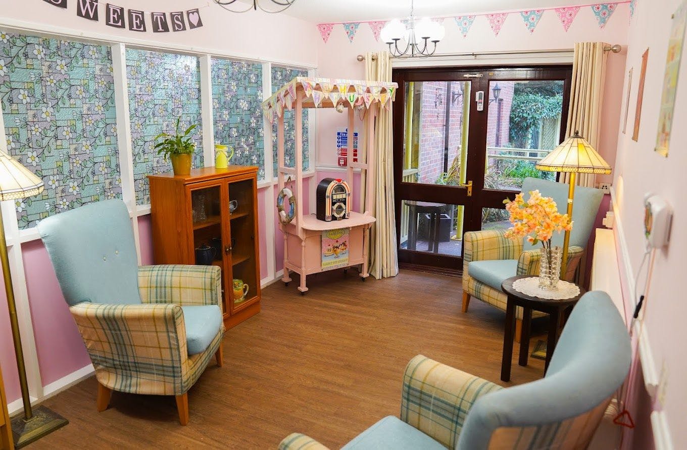 Communal Area at Ashley House Care Home in Bordon, East Hampshire