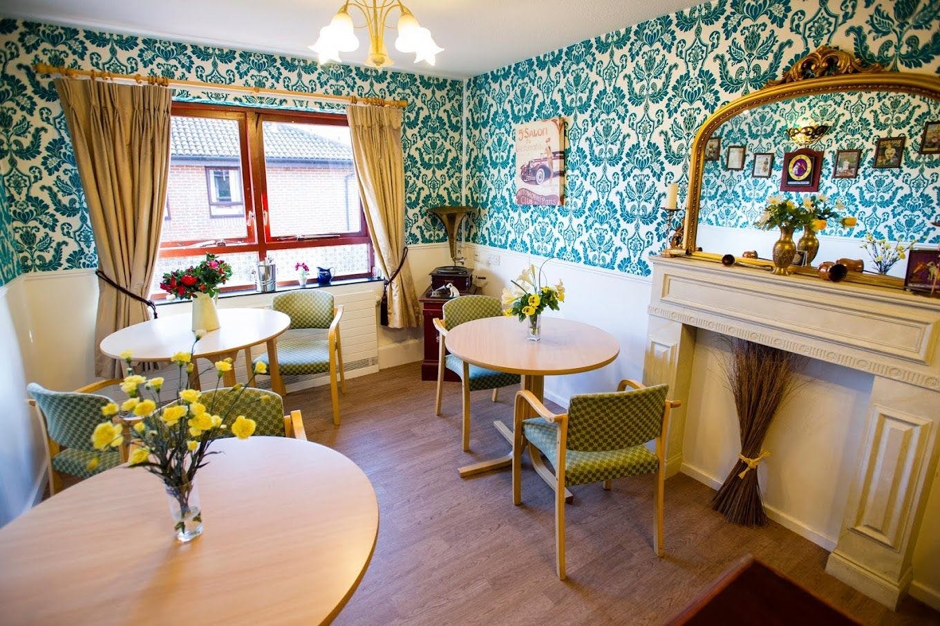 Dining Room at Ashley House Care Home in Bordon, East Hampshire