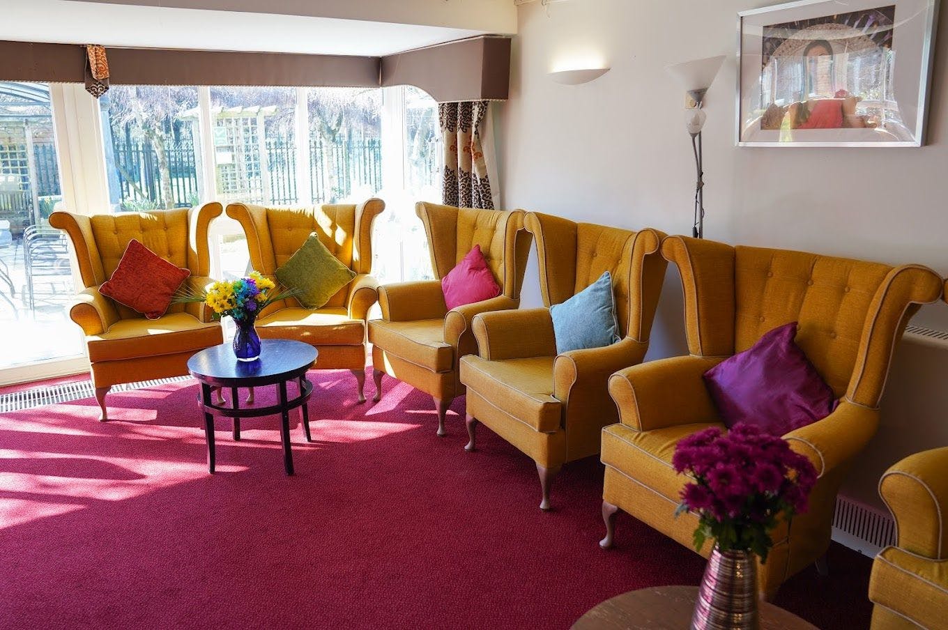 Communal Area at Asra house care home Leicester, Leicestershire