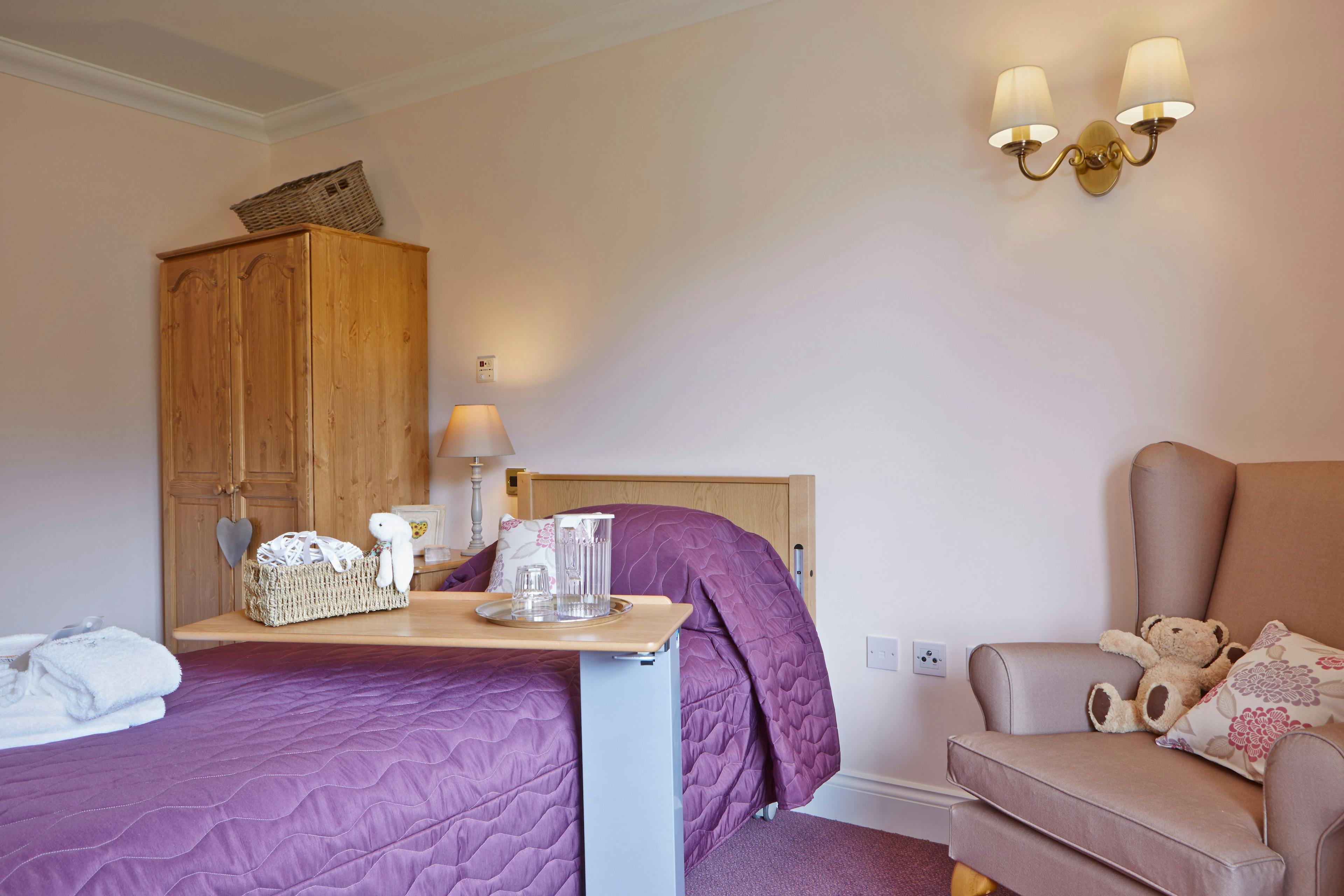 Bedroom of Lancaster Grange Care Home in Newark-on-Trent, Nottinghamshire 
