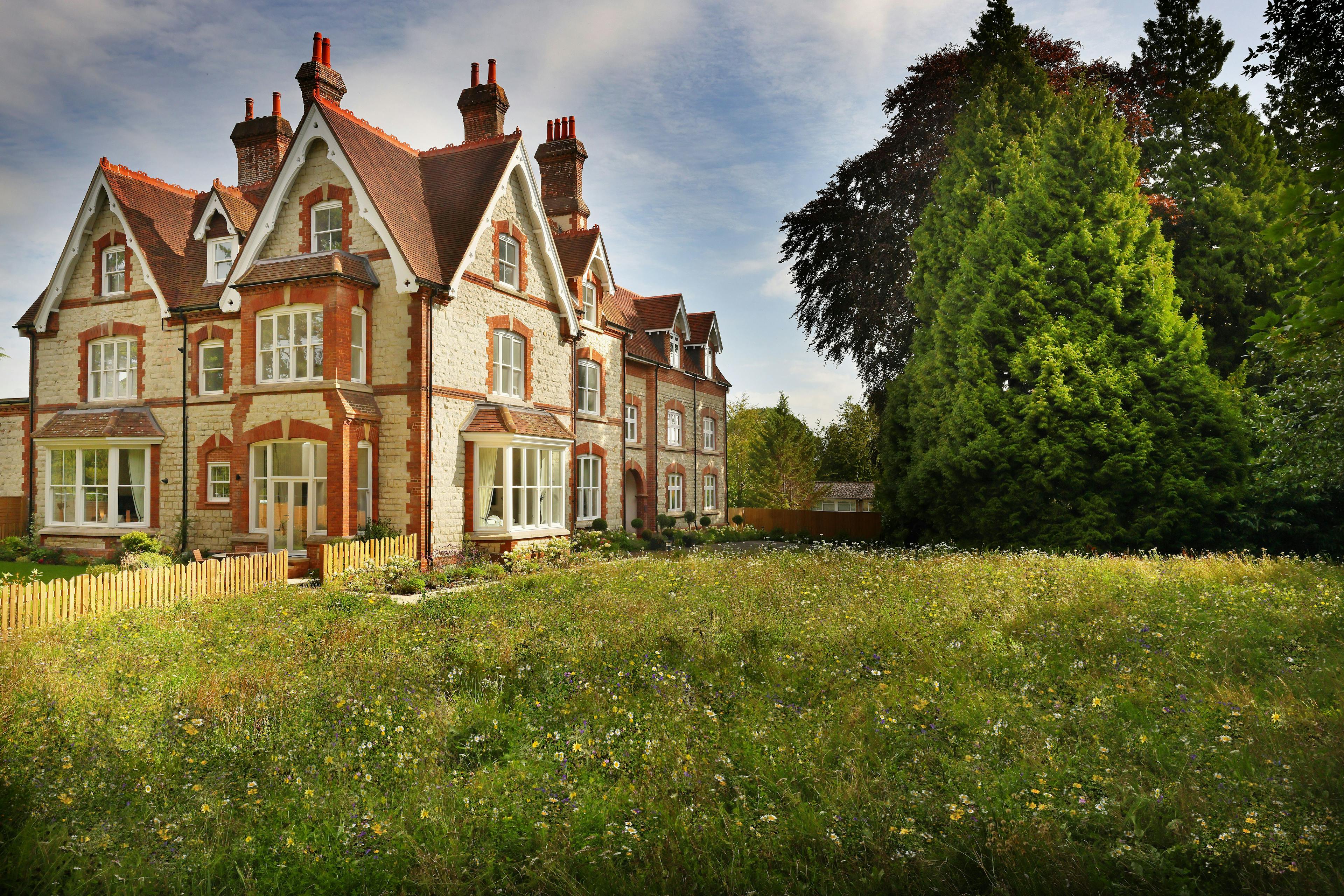 Exterior of Fonthill Place retirement development in Reigate, Surrey