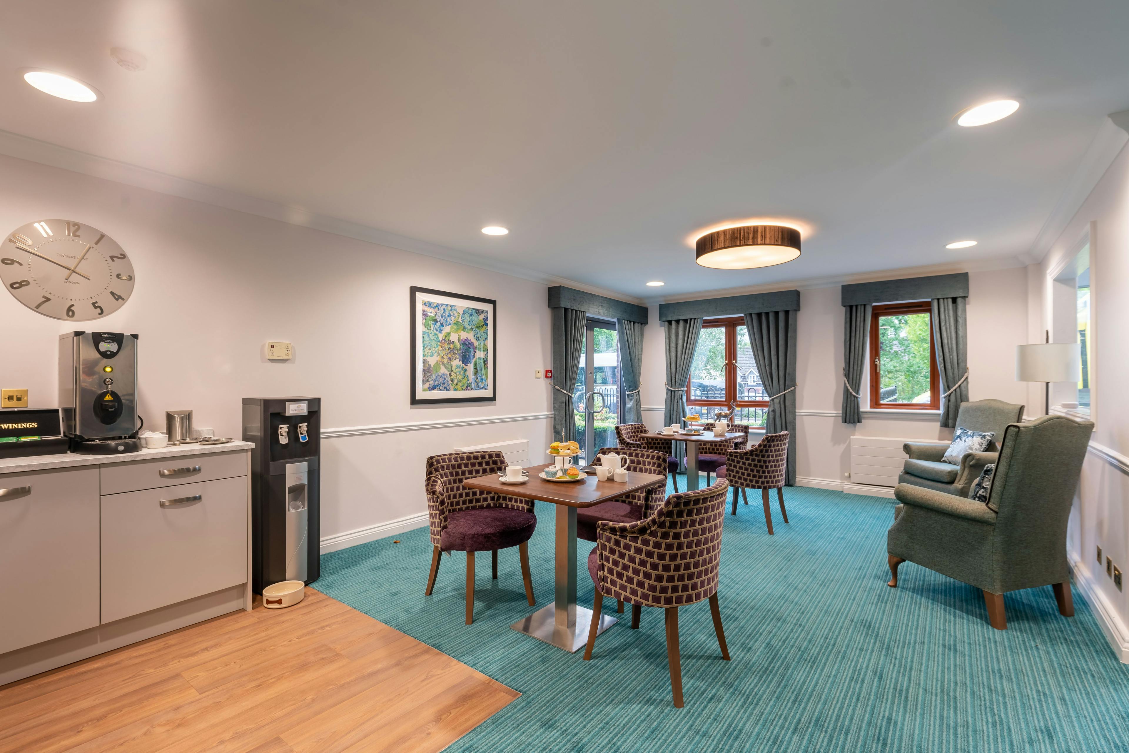 Cafe at Tandridge Heights Care Home in Oxted, Surrey