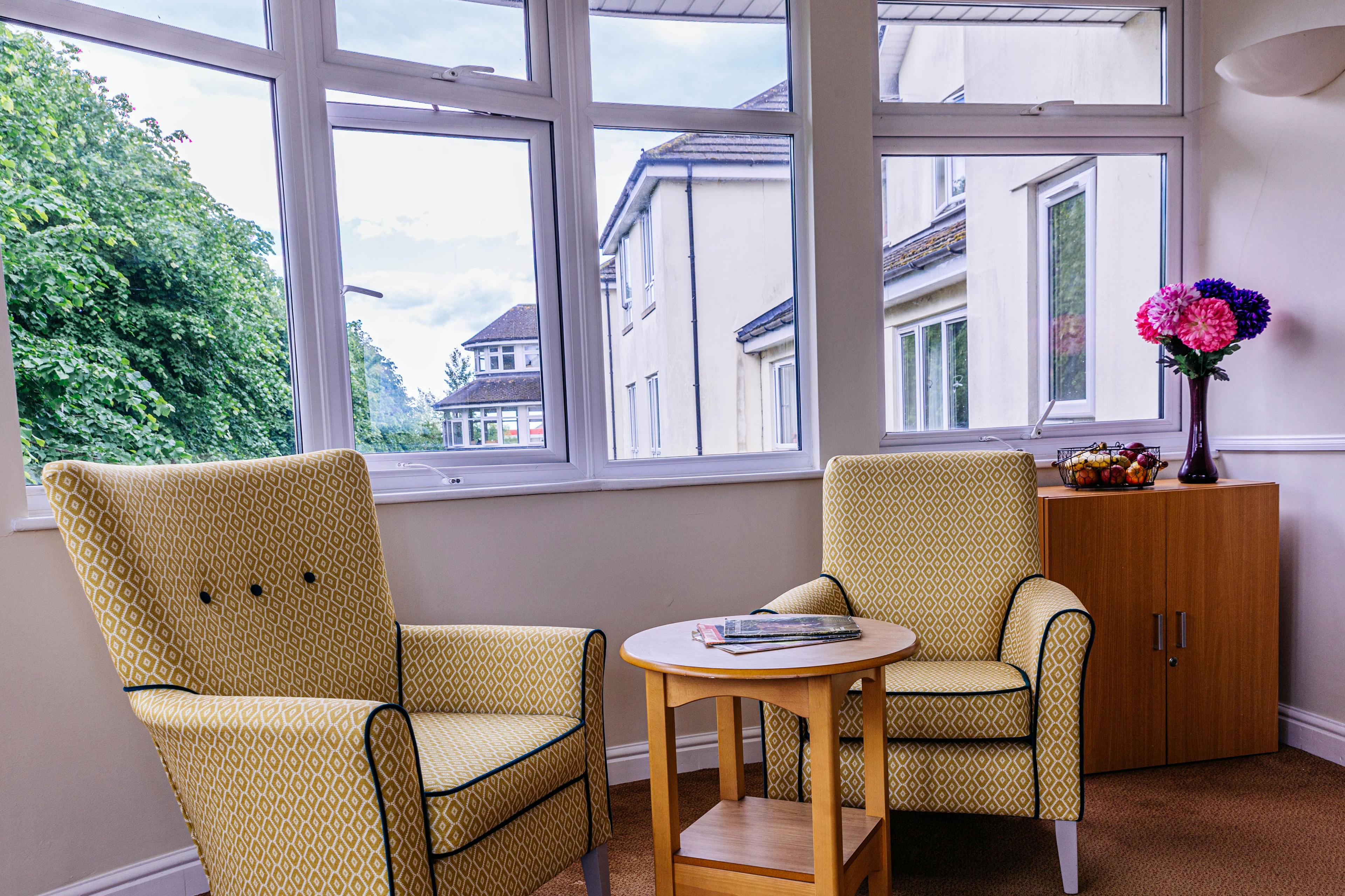 Communal Area of Kingswood Court Care Home in Bristol, South West England