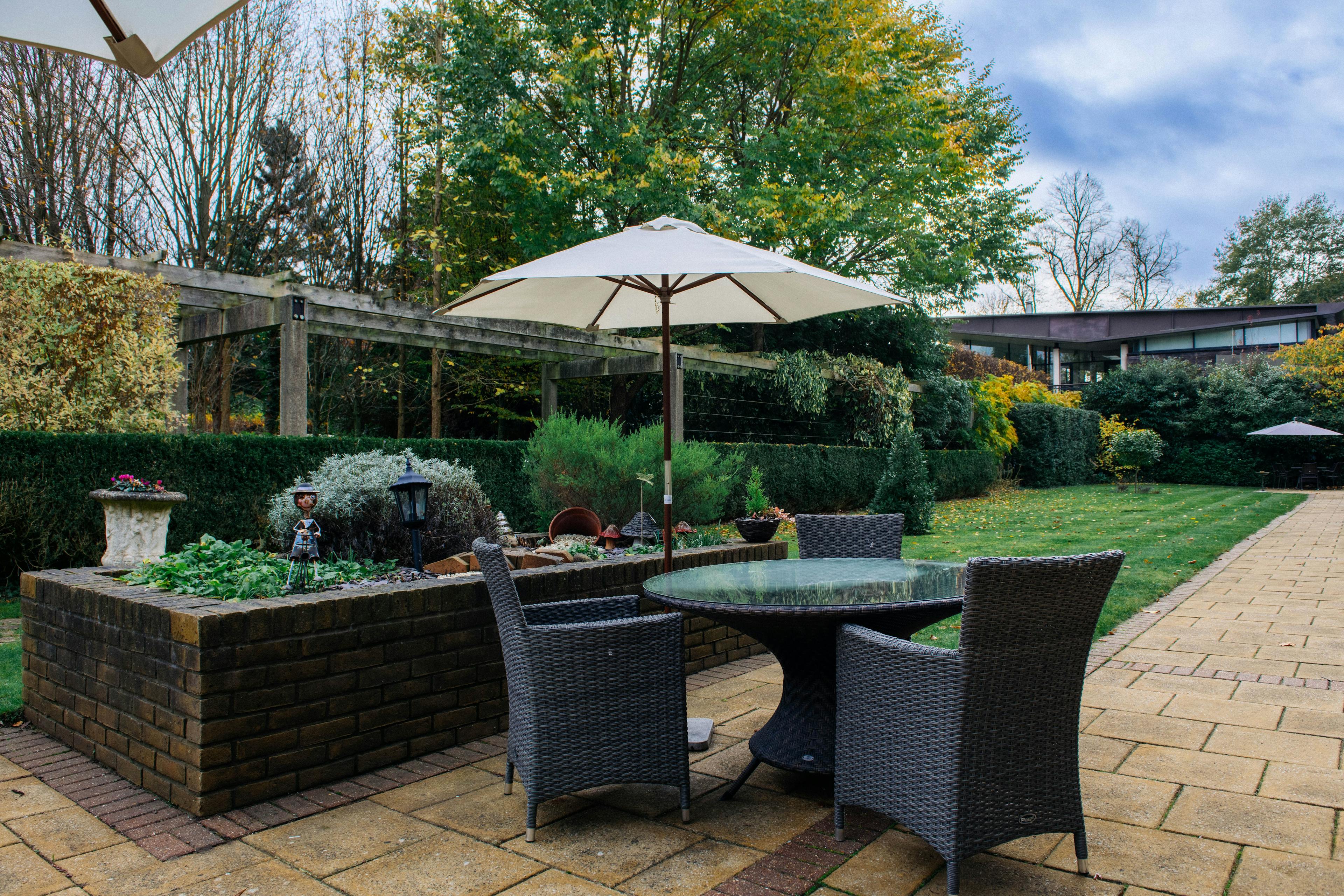 Garden at Lynde House Care Home in Twickenham, Richmond Upon Thames