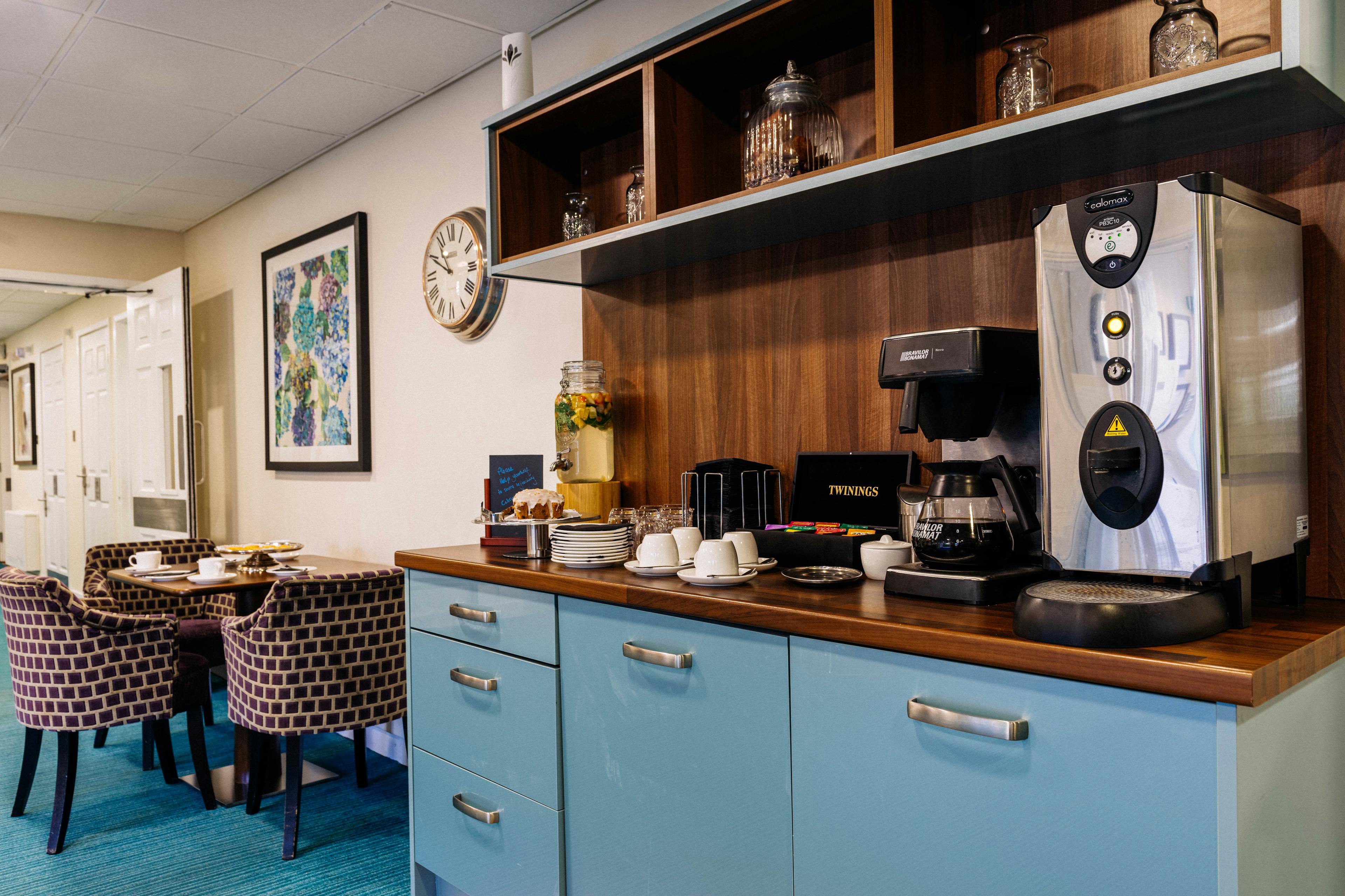 Cafe at Lynde House Care Home in Twickenham, Richmond Upon Thames