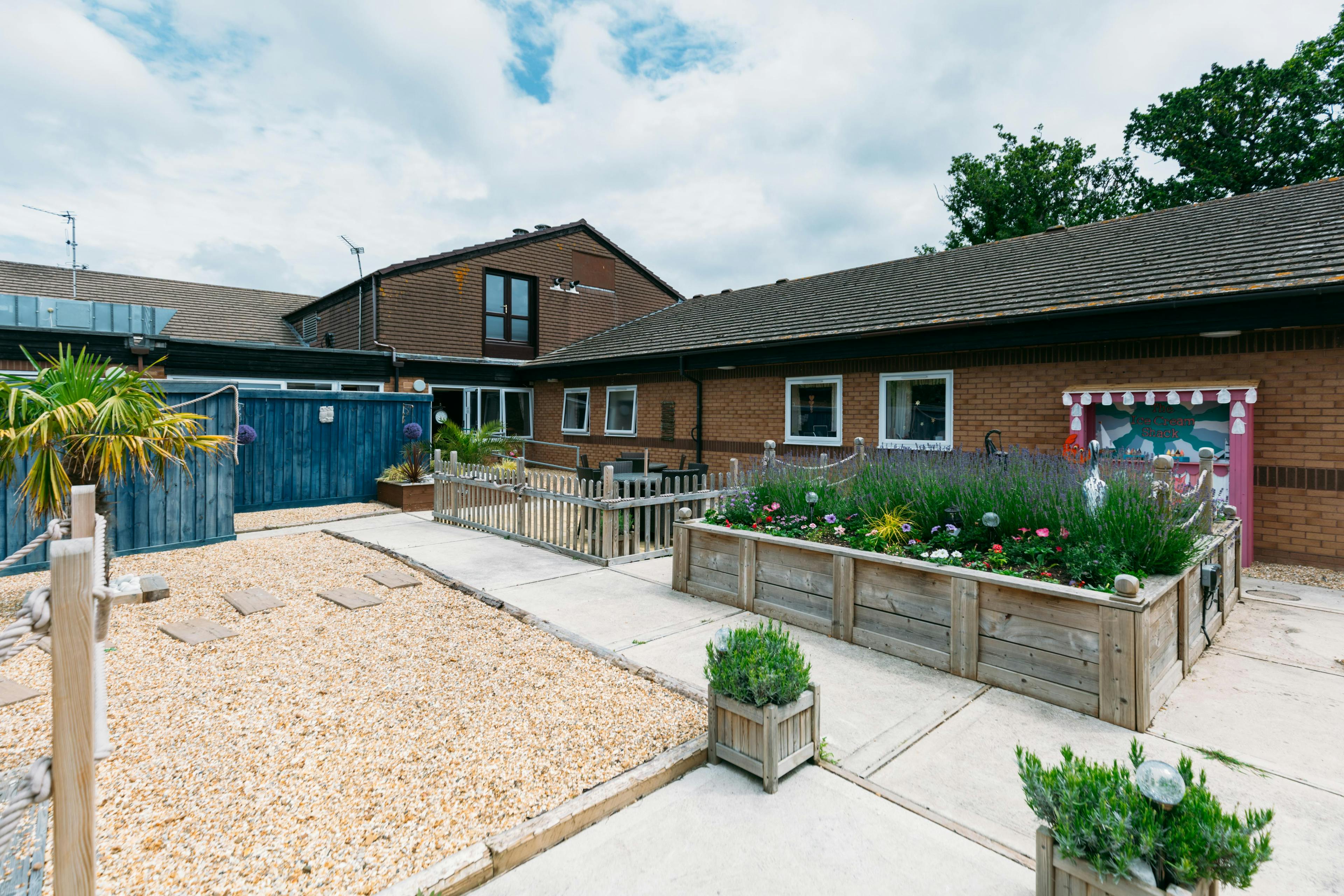 Garden at Orchard House Care Home in Newport, Isle of Wight