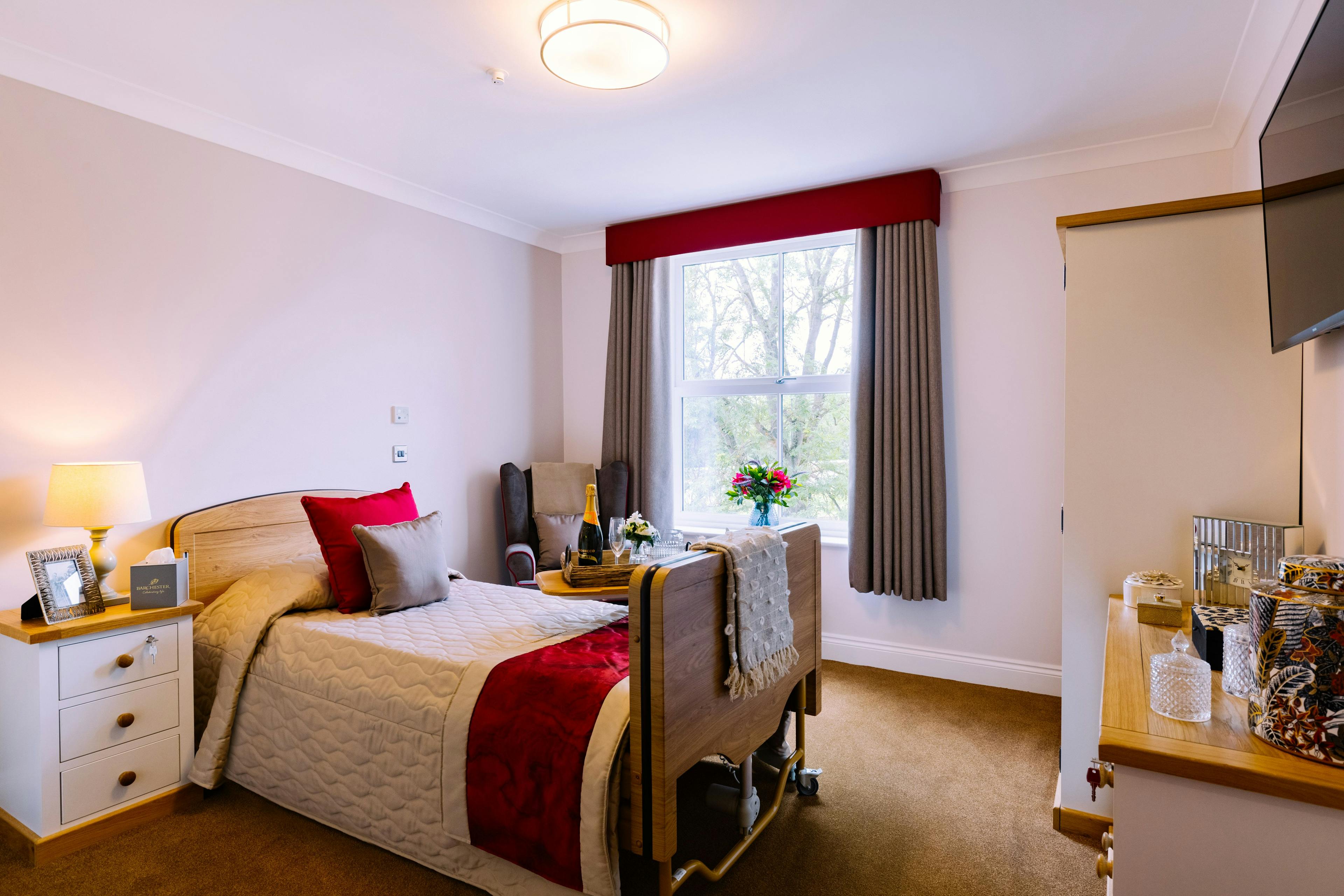 Bedroom at Ouse View Care Home in York, North Yorkshire