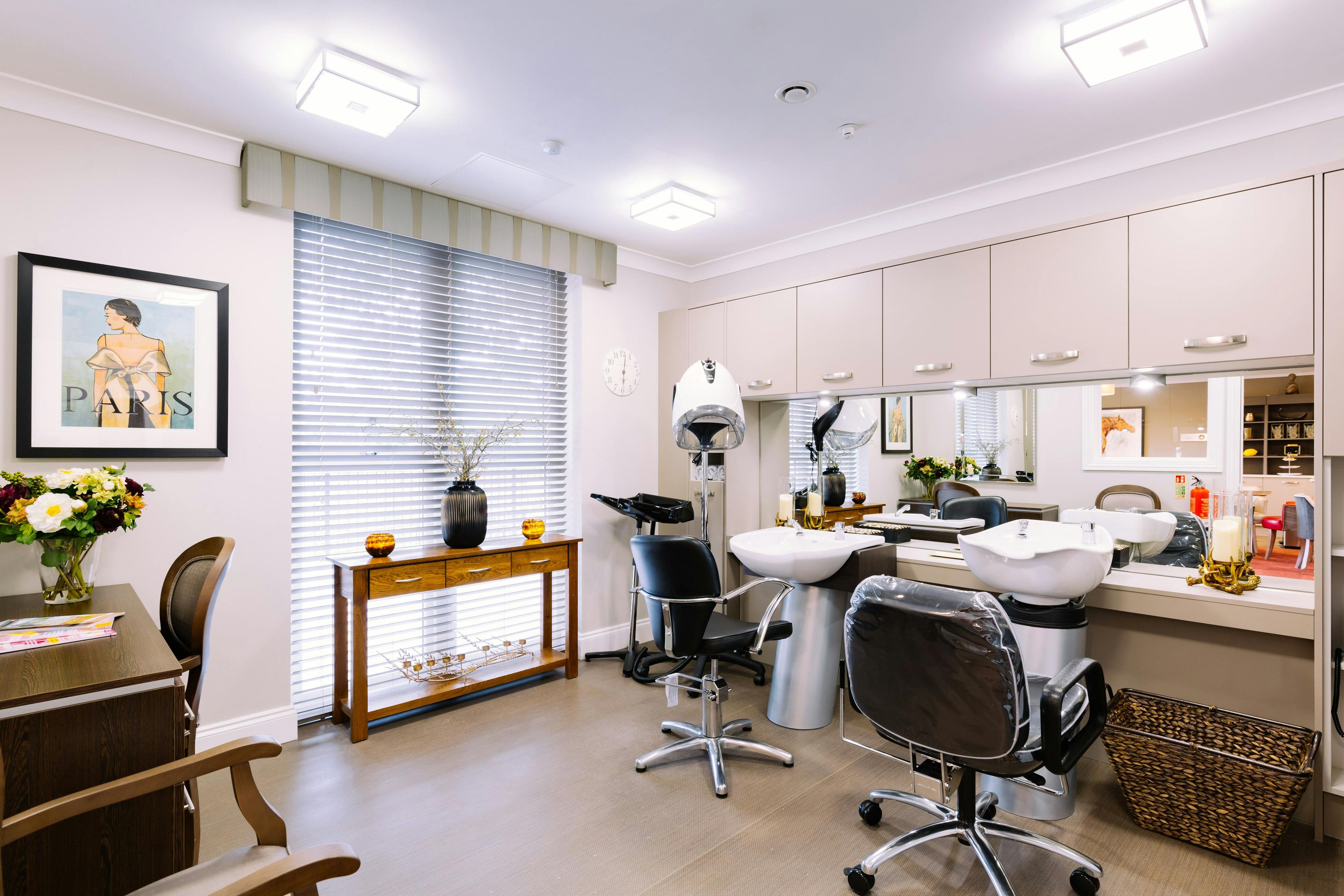 Salon at Ouse View Care Home in York, North Yorkshire