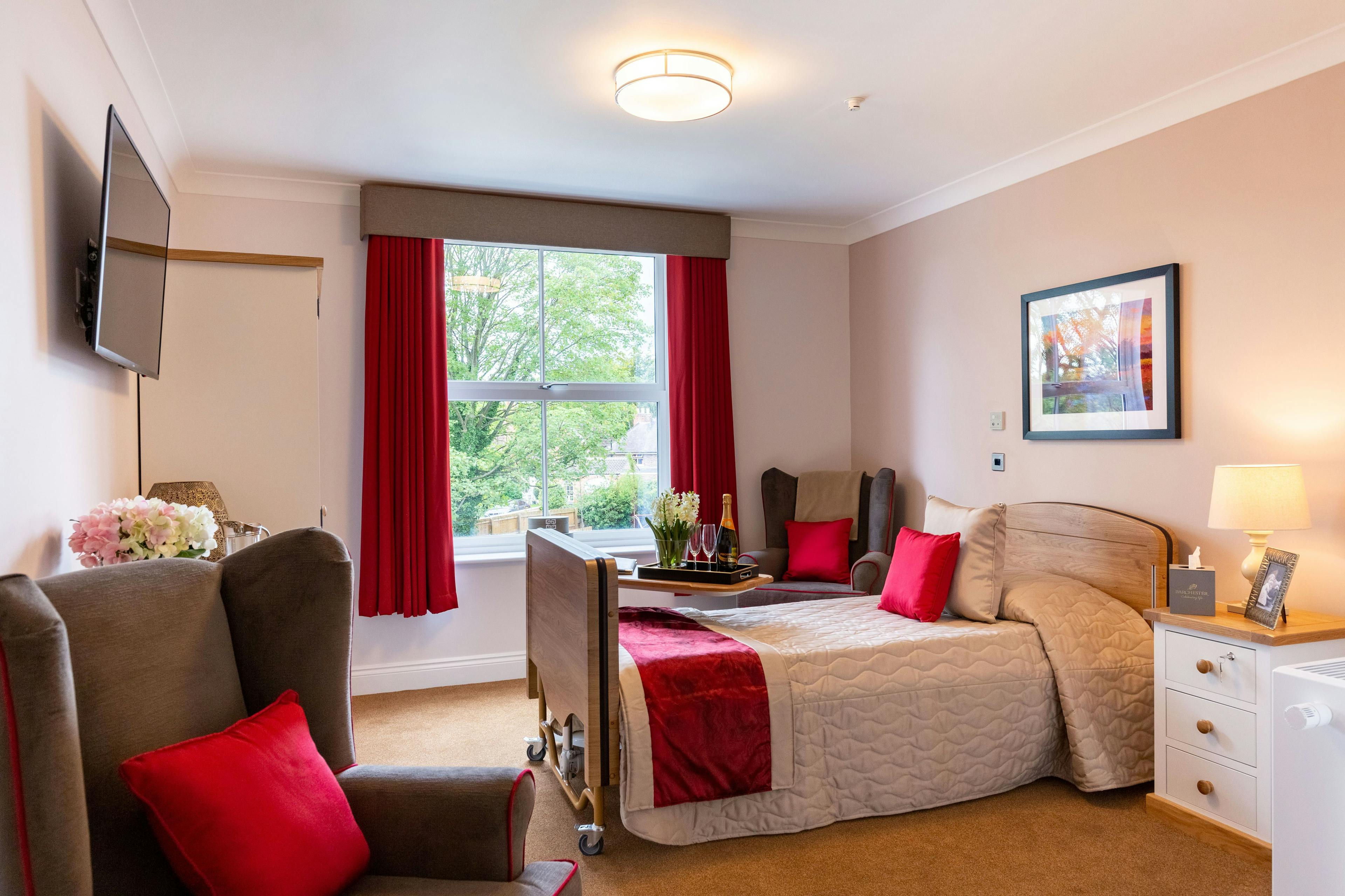 Bedroom at Ouse View Care Home in York, North Yorkshire