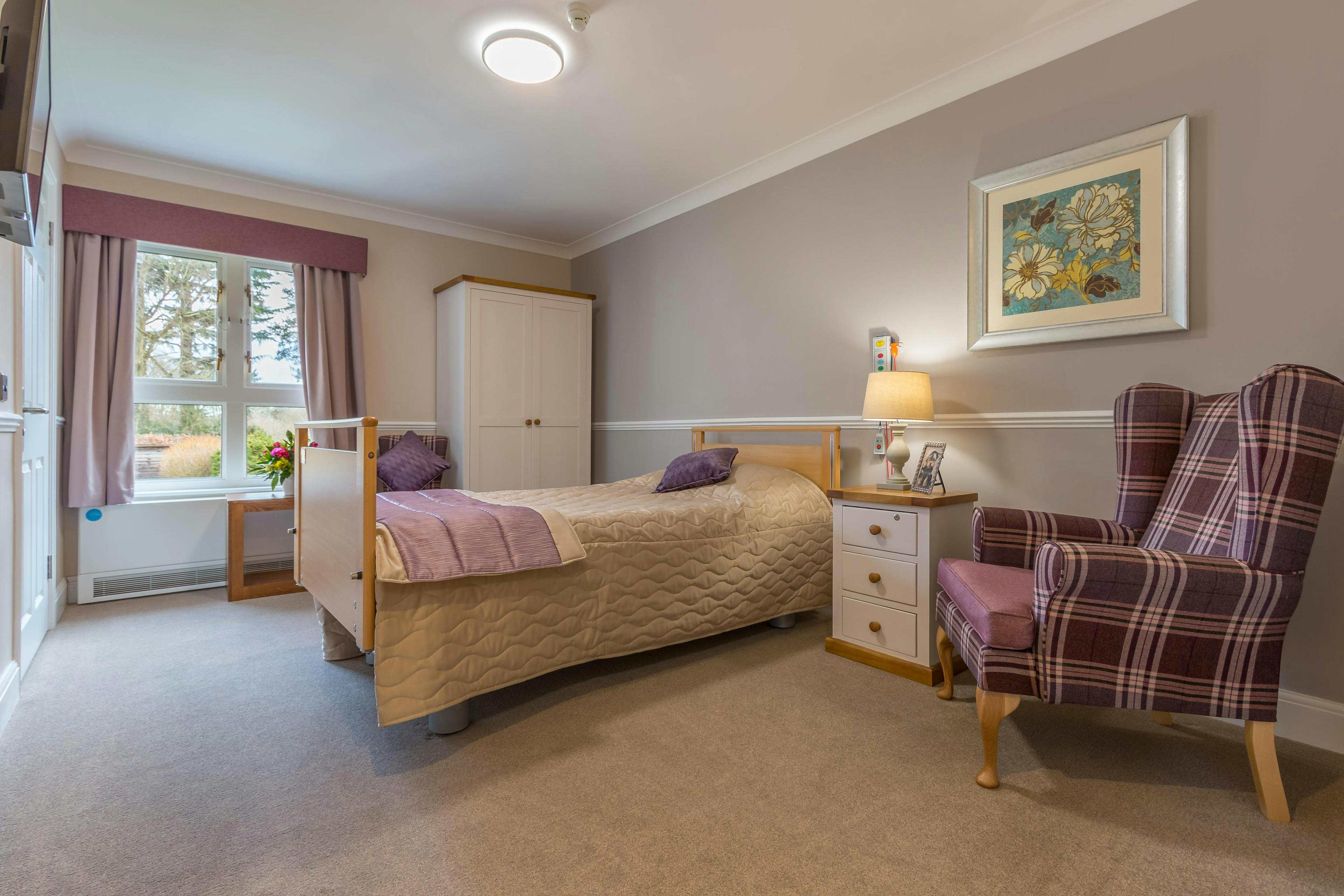 Bedroom at Oxford Beaumont Care Home in Oxford, Oxfordshire