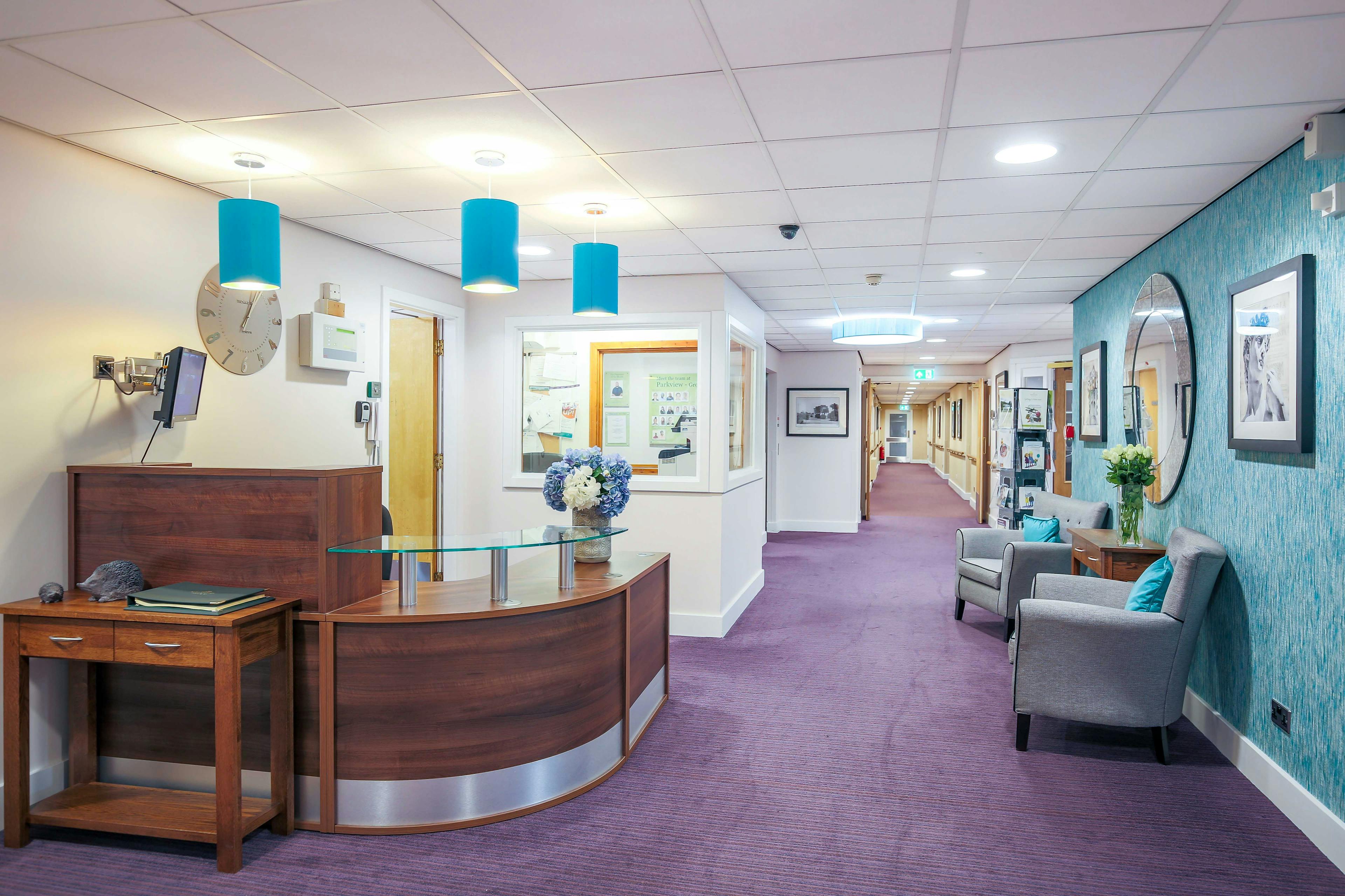 Reception at Park View Care Home in Barking and Dagenham, Greater London