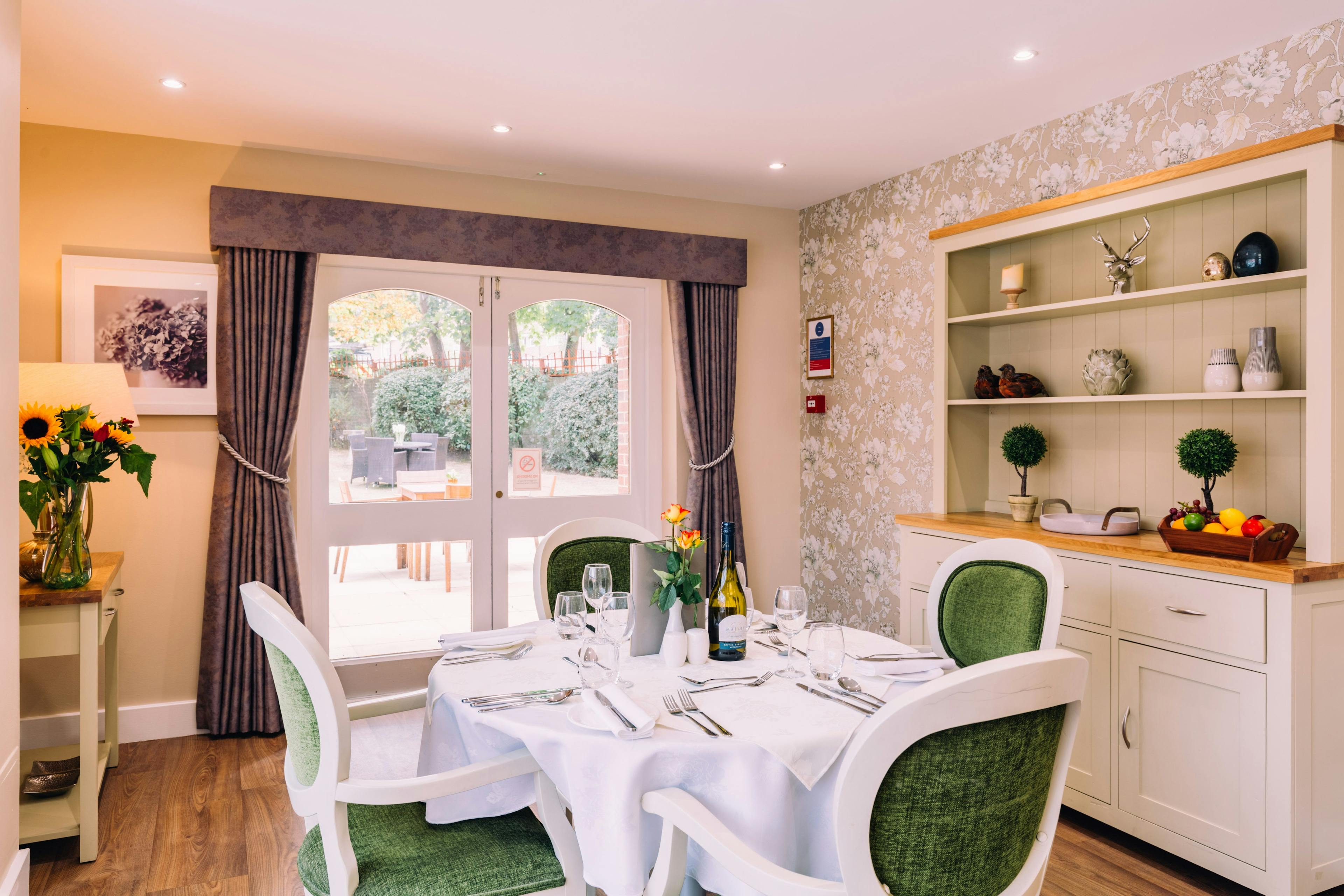 Dining Room at Peony Court Care Home in Croydon, Greater London