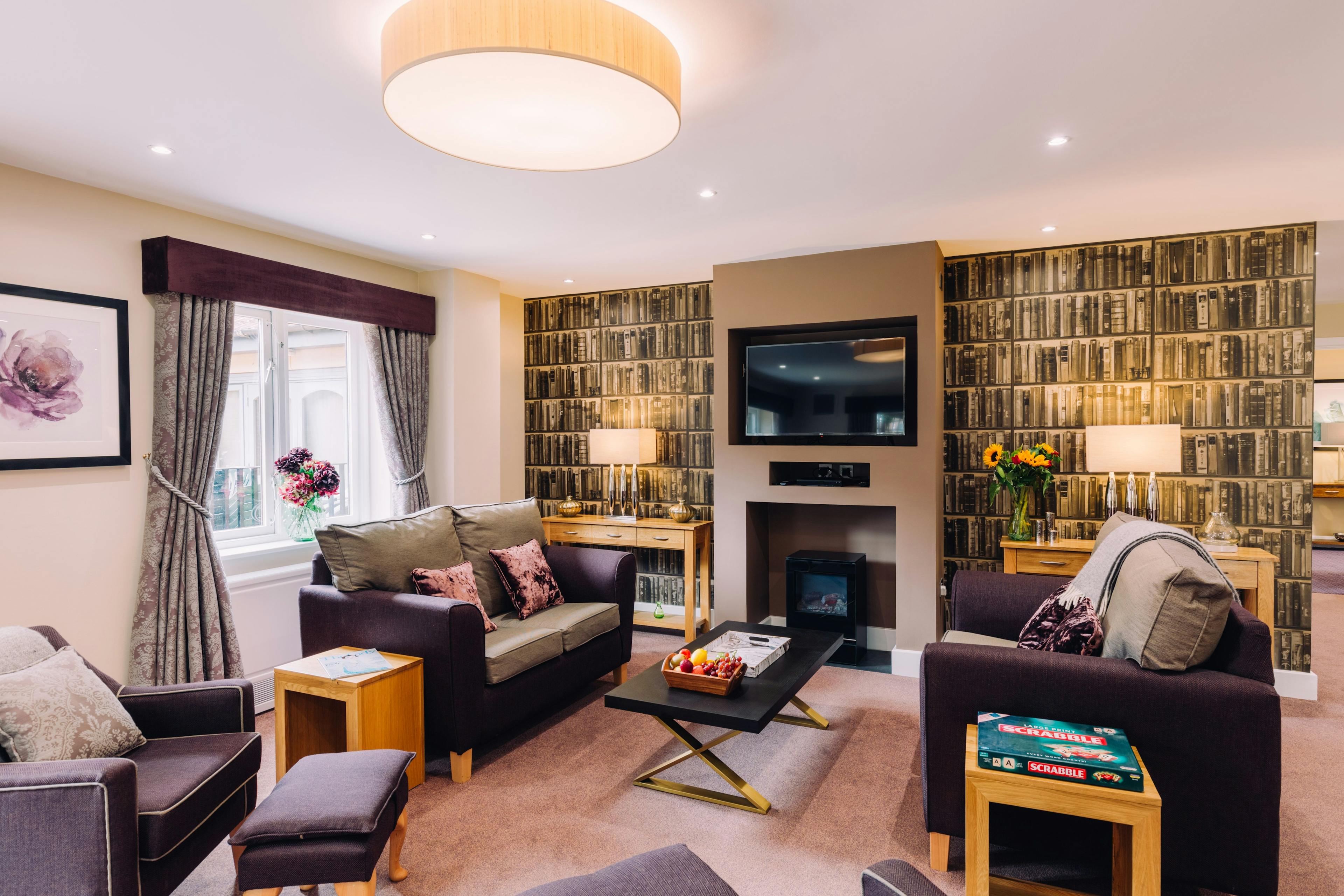 Communal Lounge at Peony Court Care Home in Croydon, Greater London