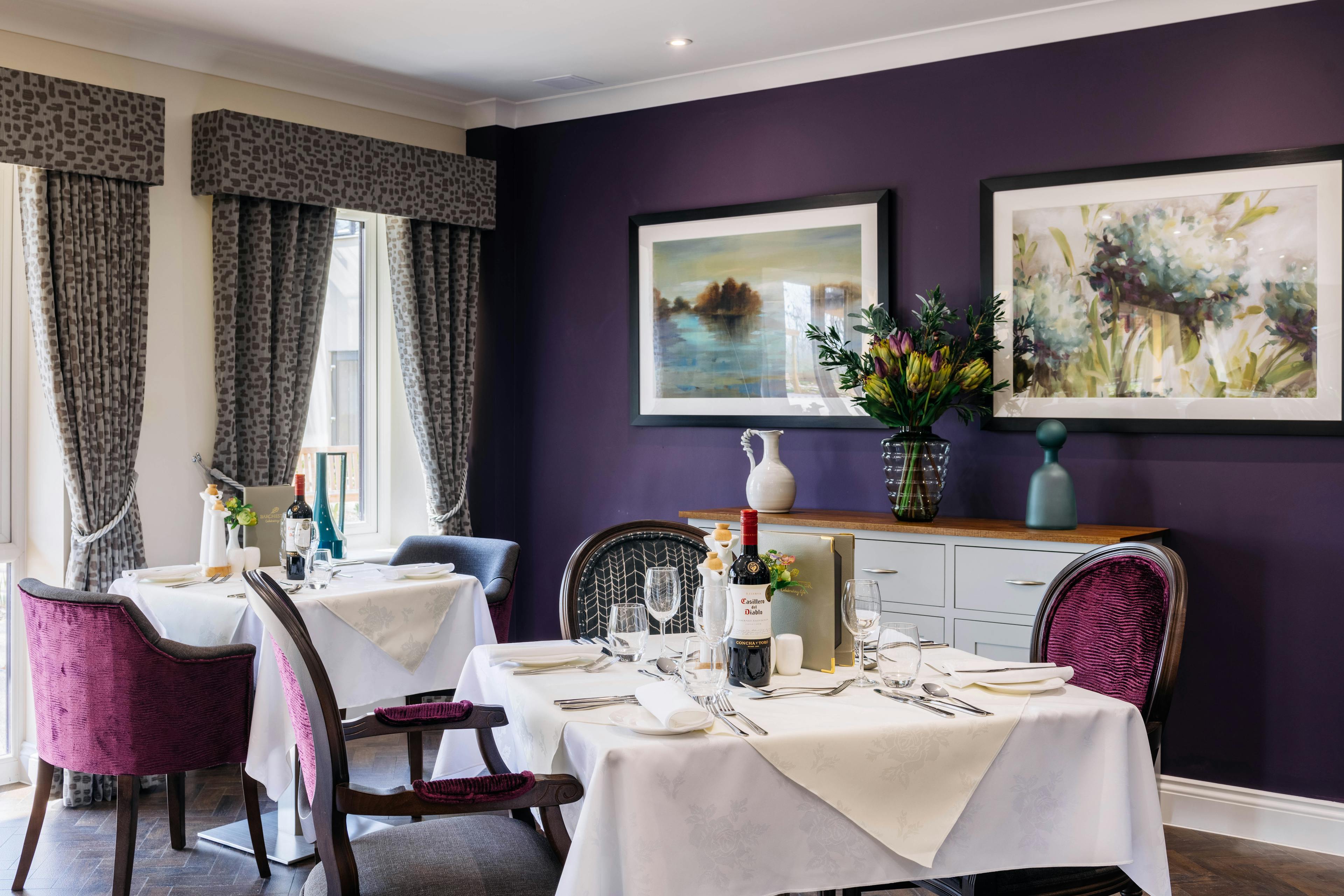 Dining Room at Snowdrop Place Care Home in Southampton, Hampshire