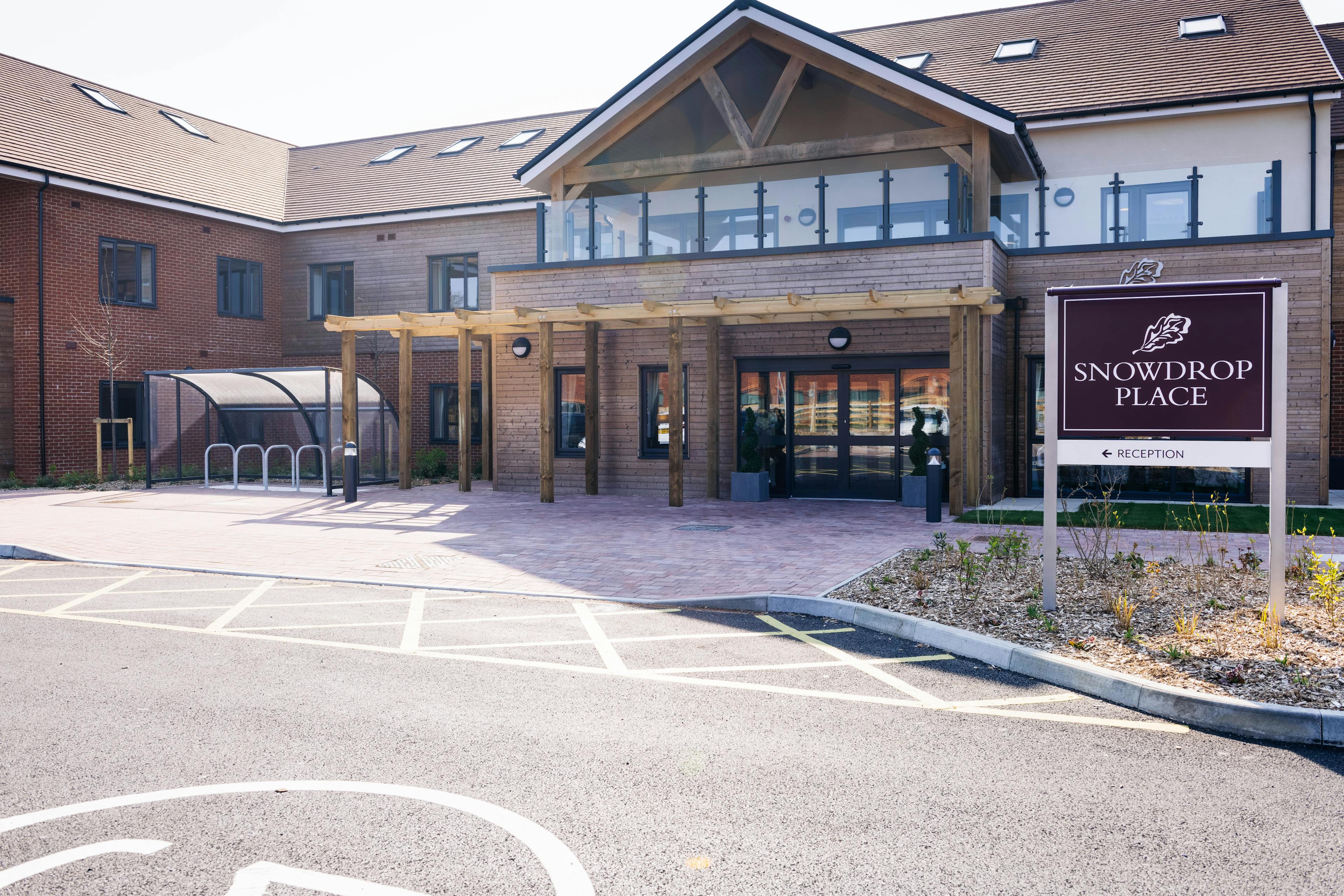 Exterior of Snowdrop Place Care Home in Southampton, Hampshire